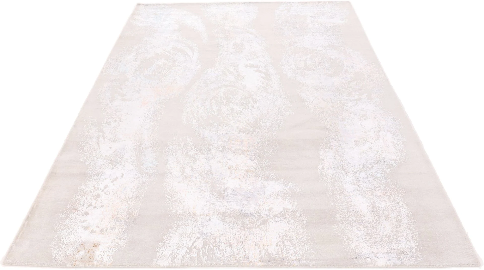 Indian Rug 309 × 202 cm, Wool & Silk, hand-knotted