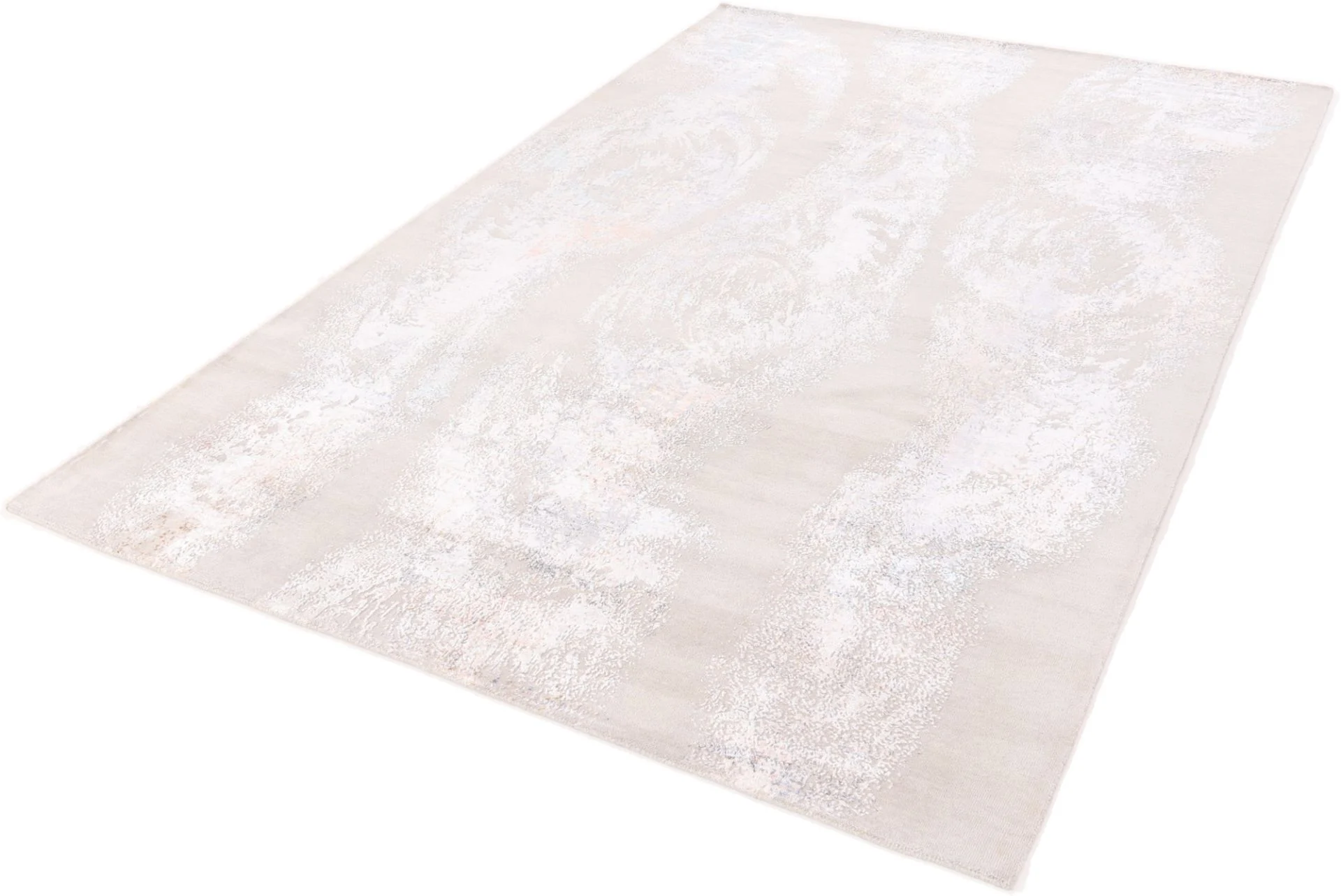 Indian Rug 309 × 202 cm, Wool & Silk, hand-knotted