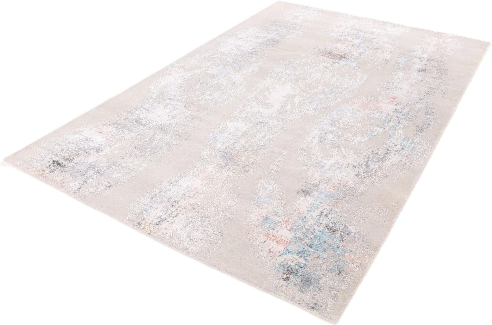 Indian Rug 309 × 202 cm, Wool & Silk, hand-knotted
