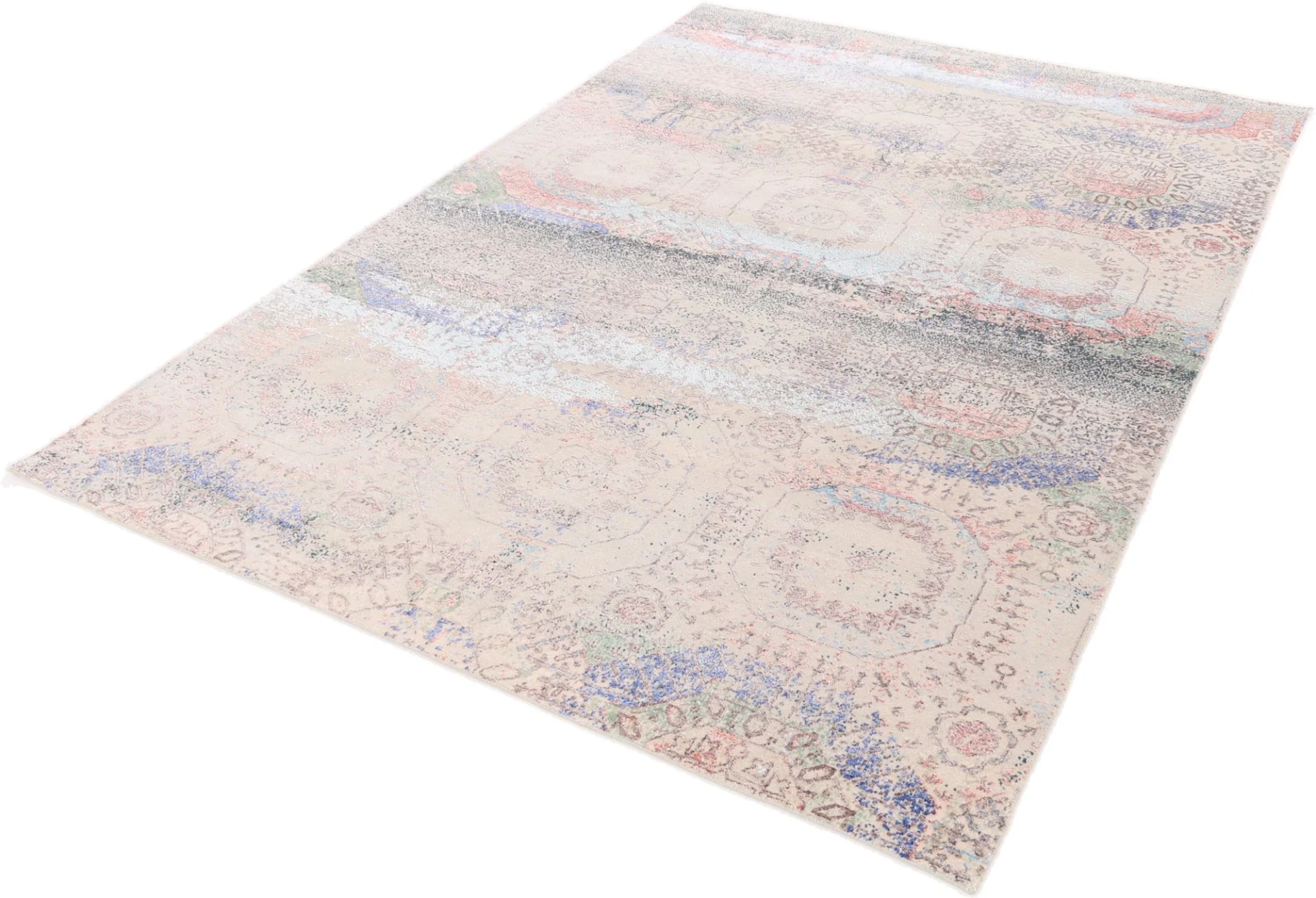 Indian Rug 297 × 203 cm, Wool & Silk, hand-knotted