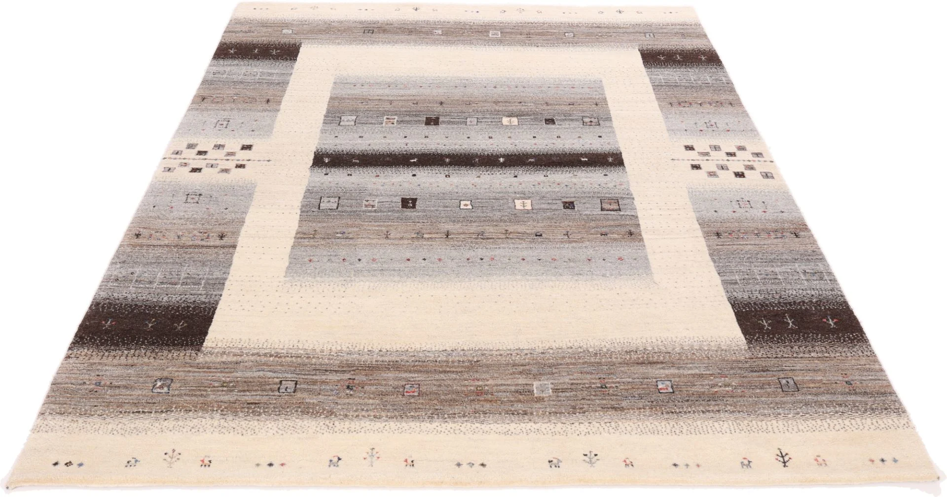 Loribaft Indian Rug 256 × 198 cm, Wool & Silk, hand-knotted