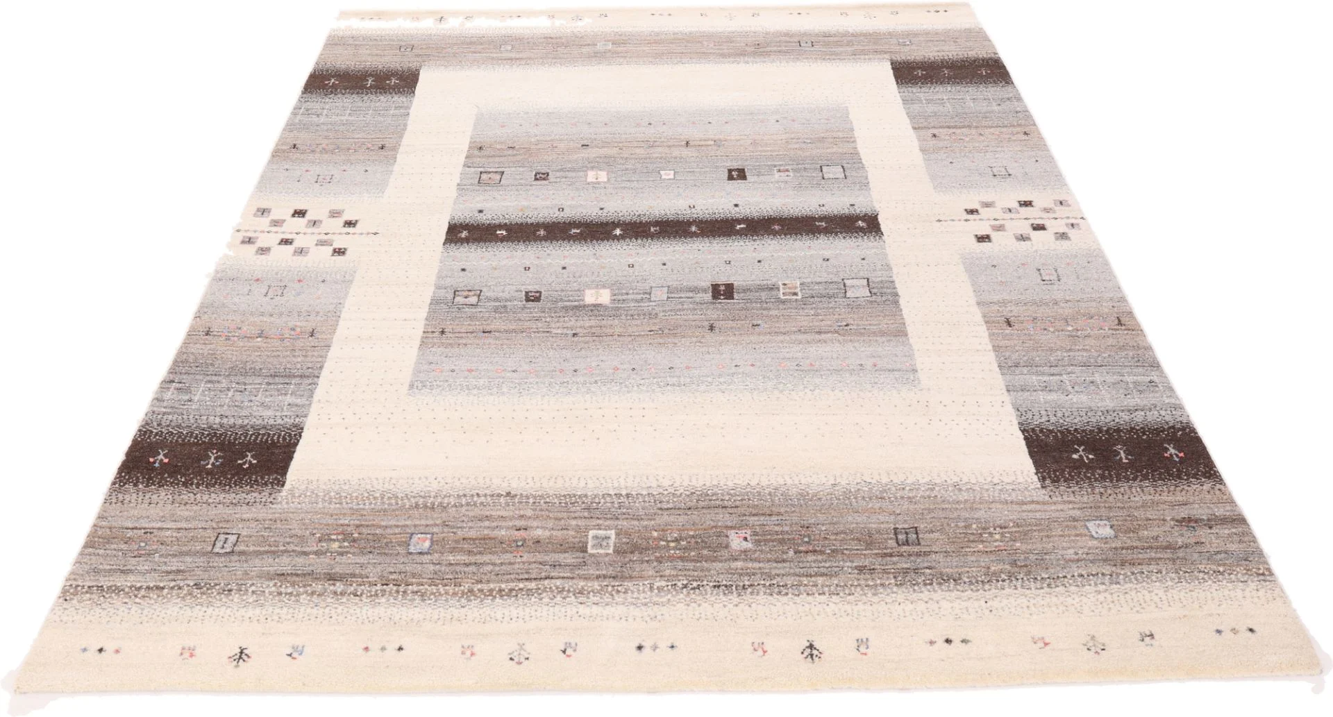 Loribaft Indian Rug 256 × 198 cm, Wool & Silk, hand-knotted
