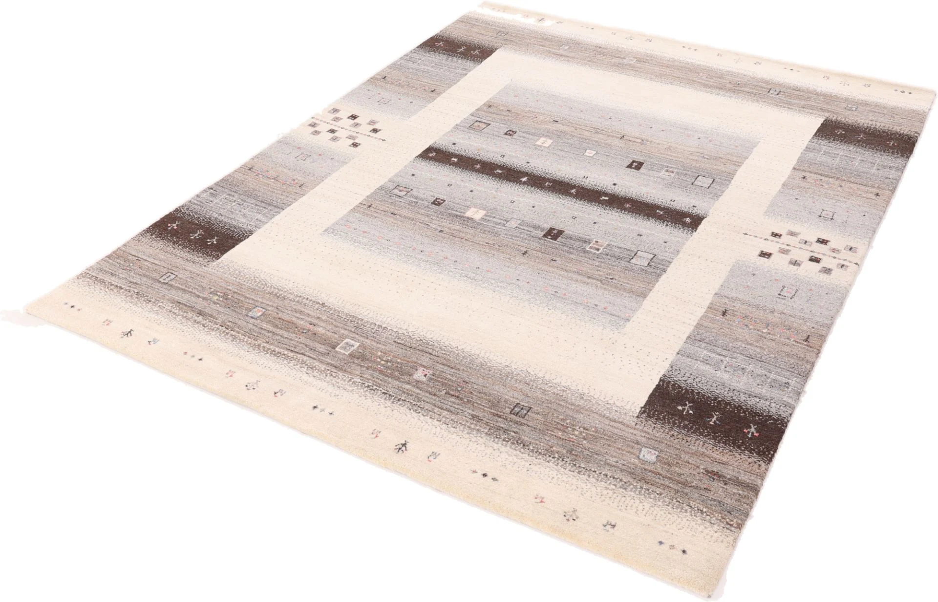 Loribaft Indian Rug 256 × 198 cm, Wool & Silk, hand-knotted