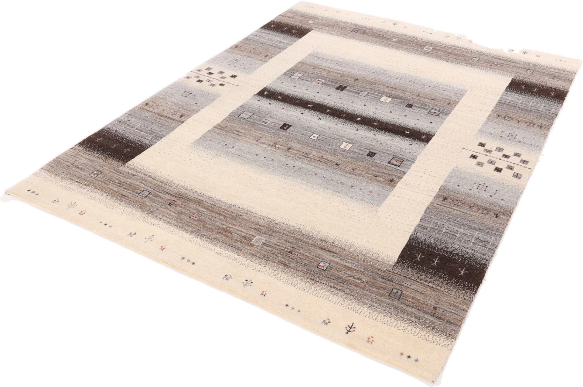 Loribaft Indian Rug 256 × 198 cm, Wool & Silk, hand-knotted
