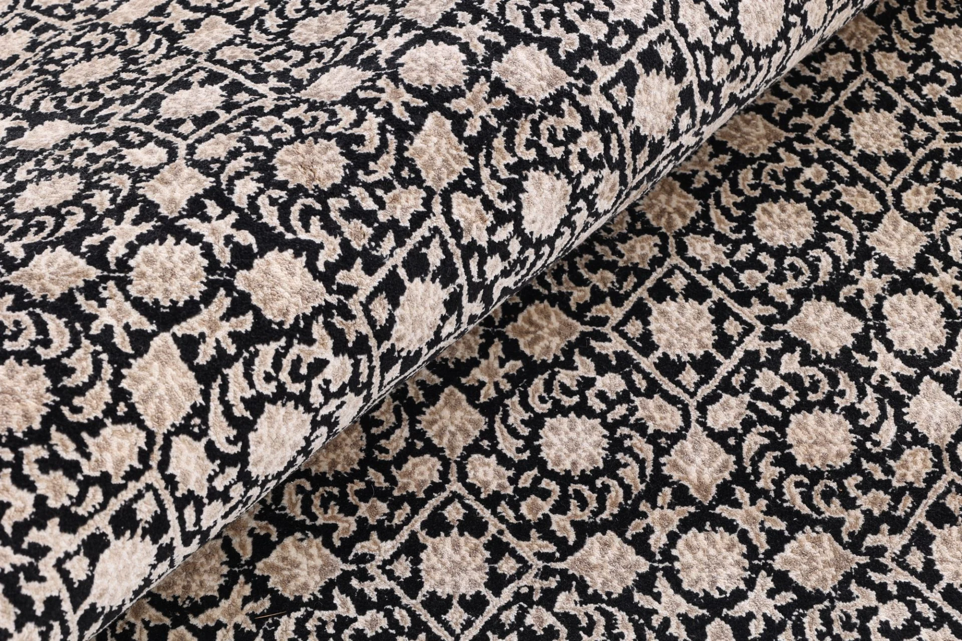 Hand-Knotted Wool & Silk Indian Rug, 300 × 239 cm