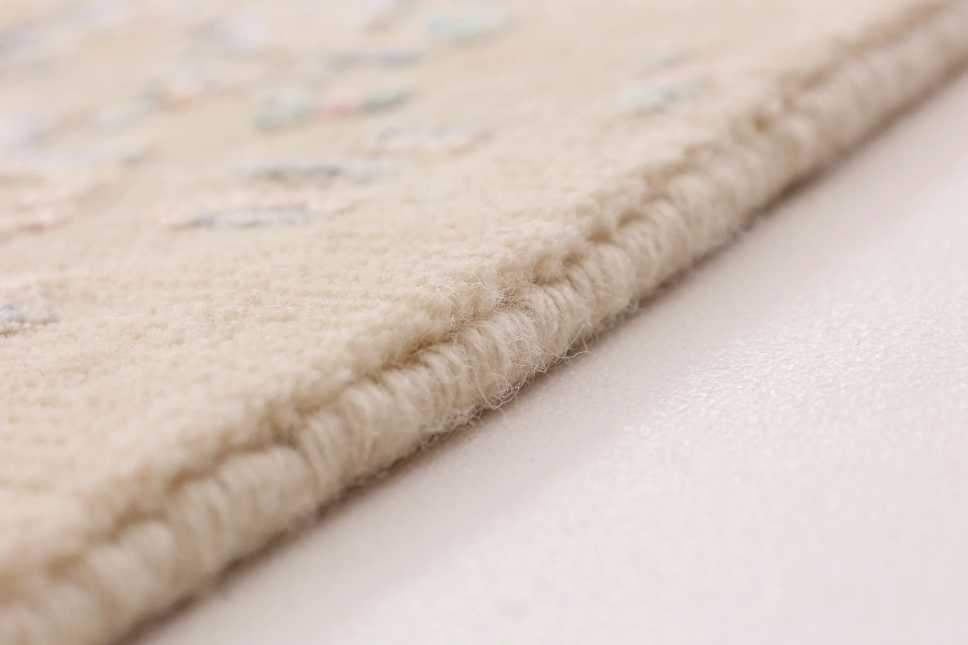 Hand-Knotted Wool & Silk Indian Rug, 305 × 245 cm