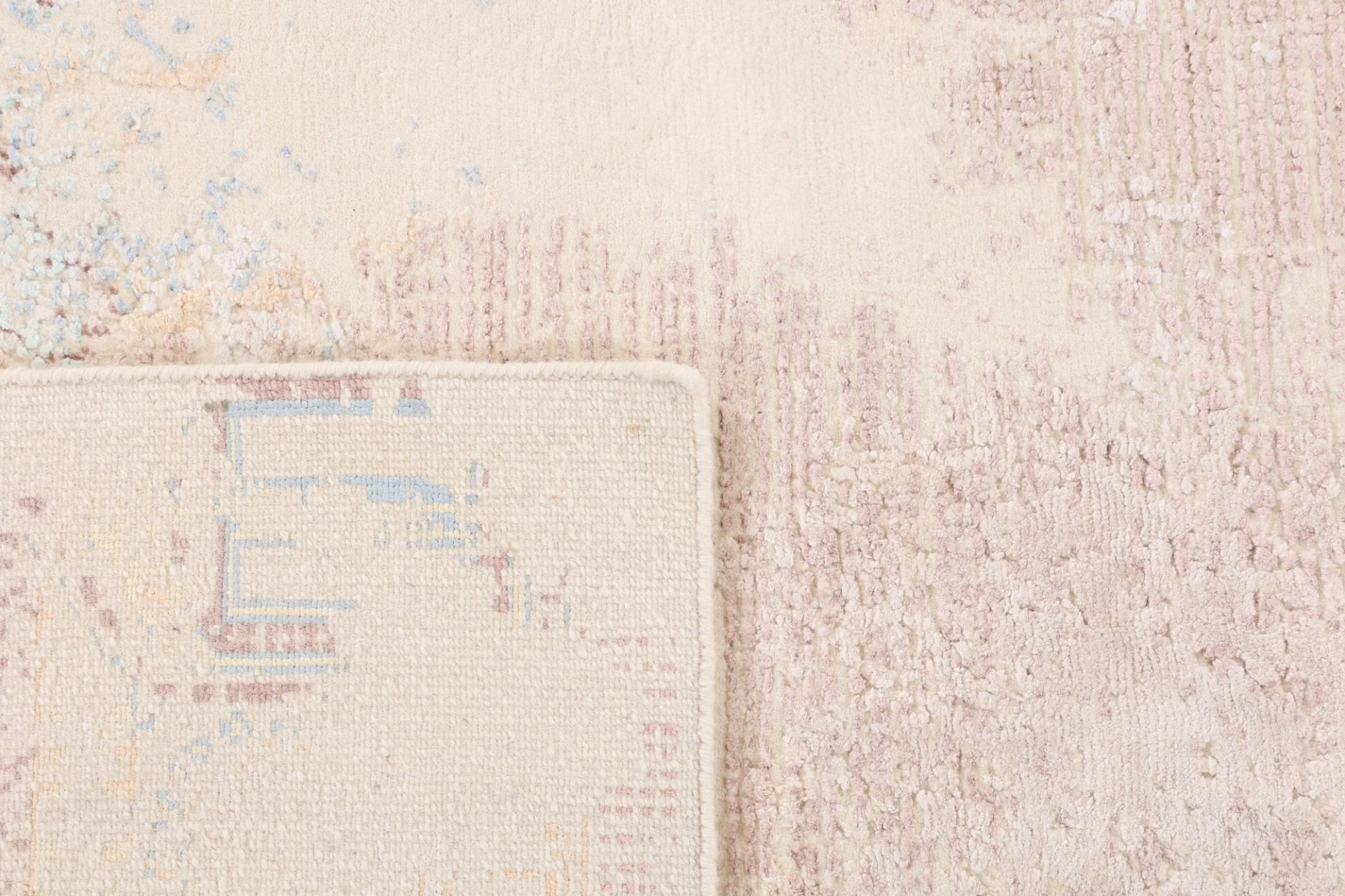 Hand-Knotted Wool & Silk Indian Rug, 306 × 251 cm