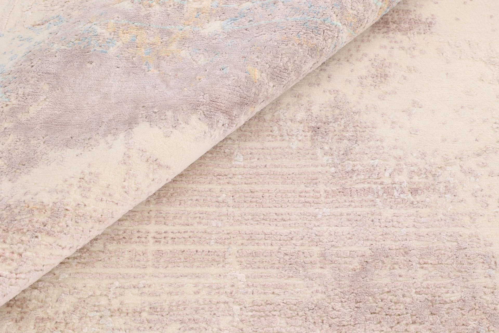 Hand-Knotted Wool & Silk Indian Rug, 306 × 251 cm
