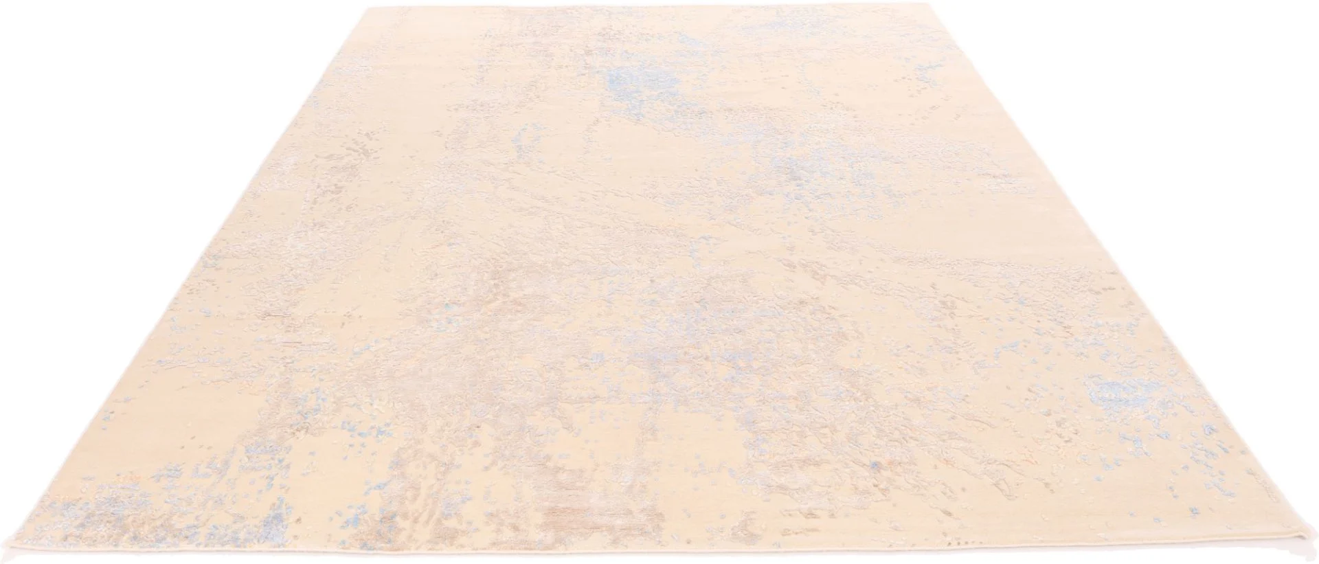 Indian Rug — hand-knotted, 304 × 245 cm, Wool & Silk