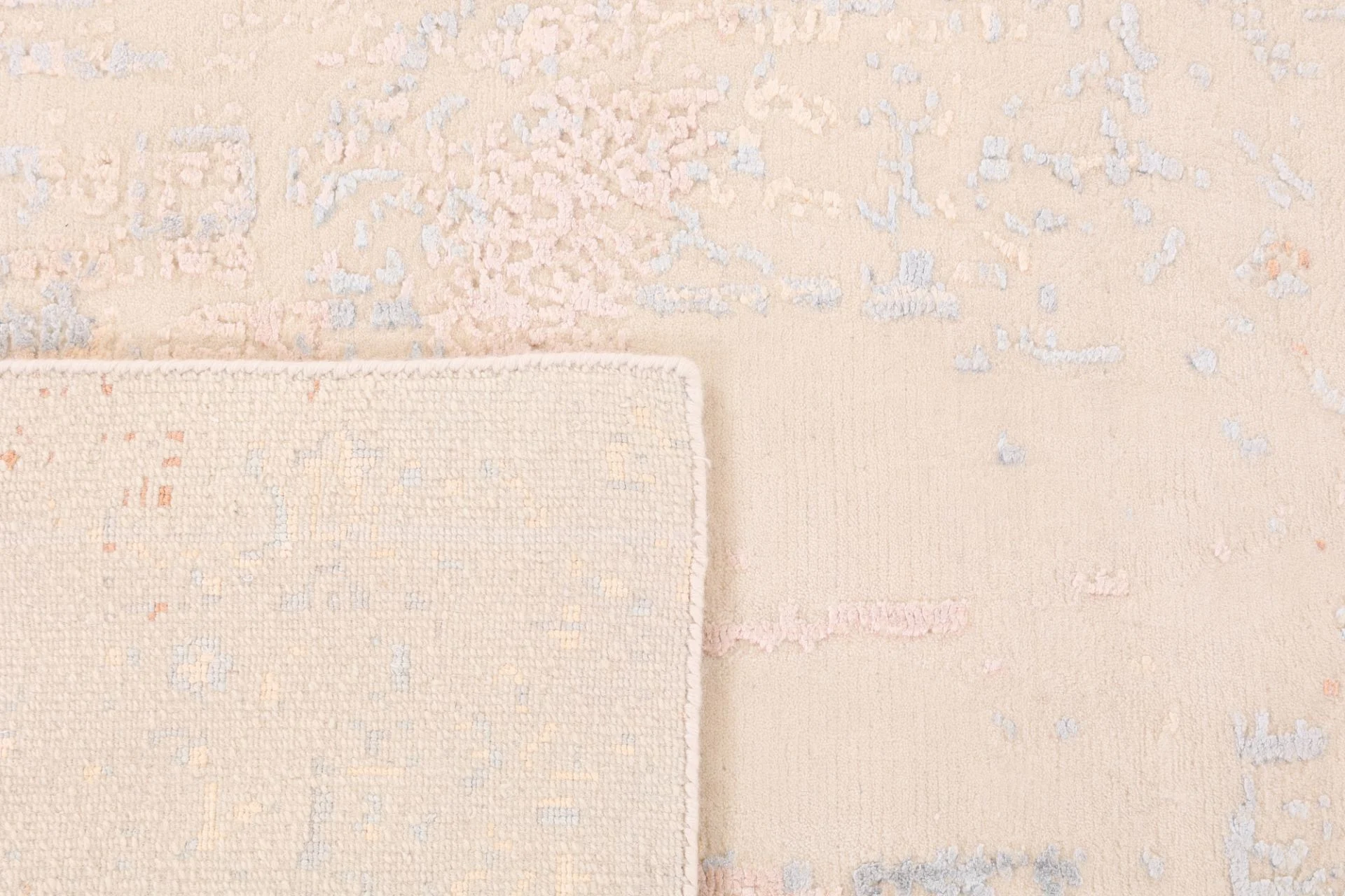 Indian Rug 304 × 257 cm, Wool & Silk, hand-knotted