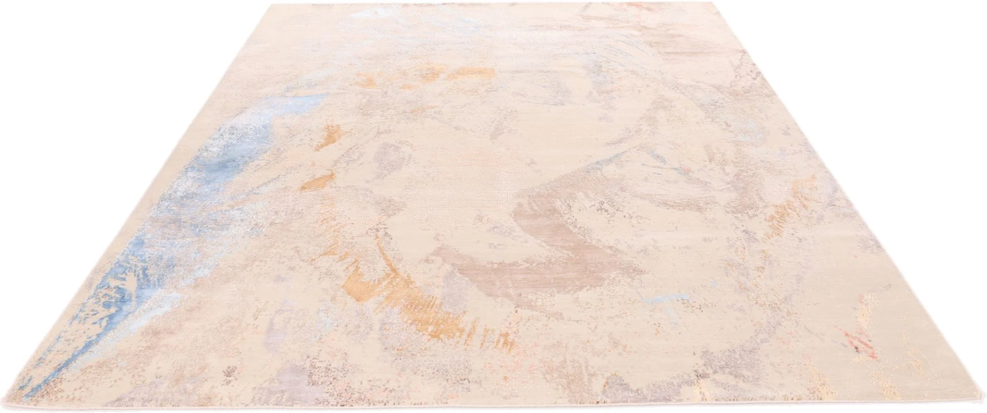 Indian Rug 305 × 247 cm, Wool & Silk, hand-knotted