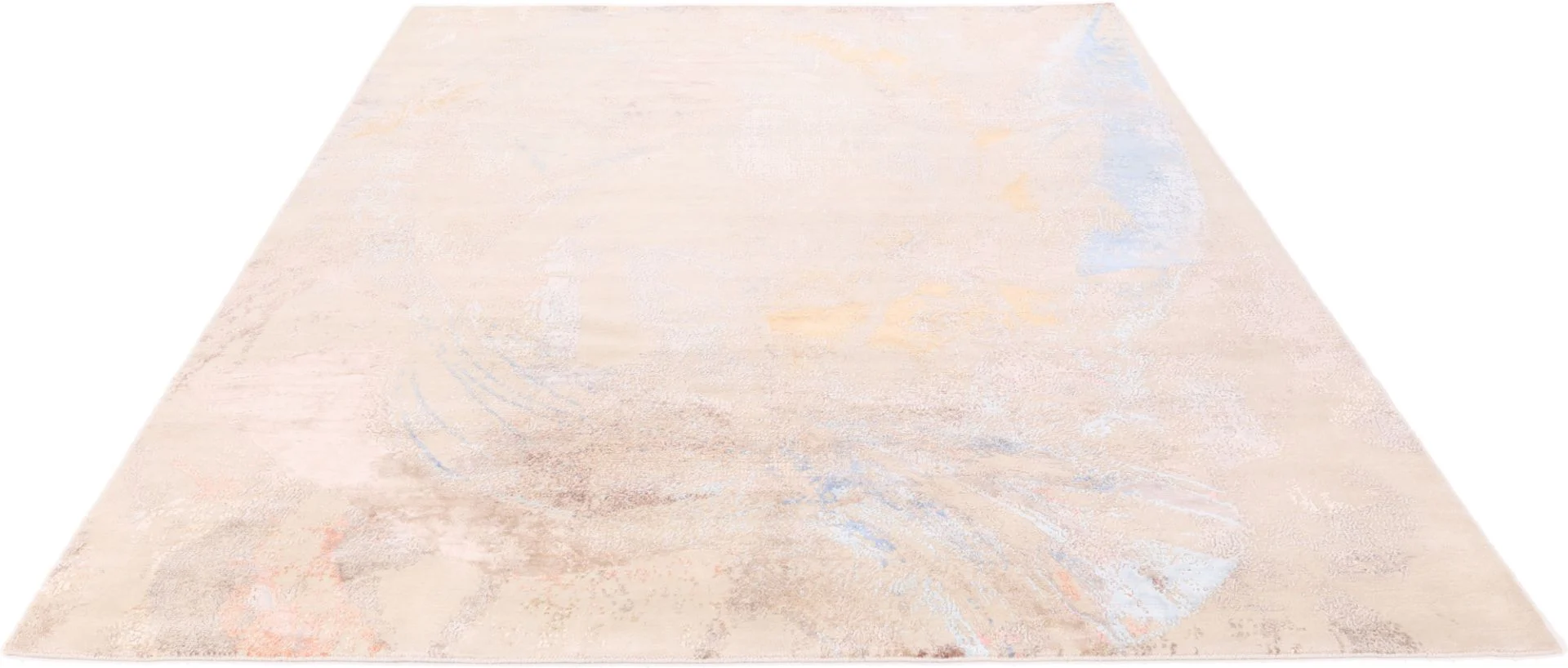 Indian Rug 305 × 247 cm, Wool & Silk, hand-knotted