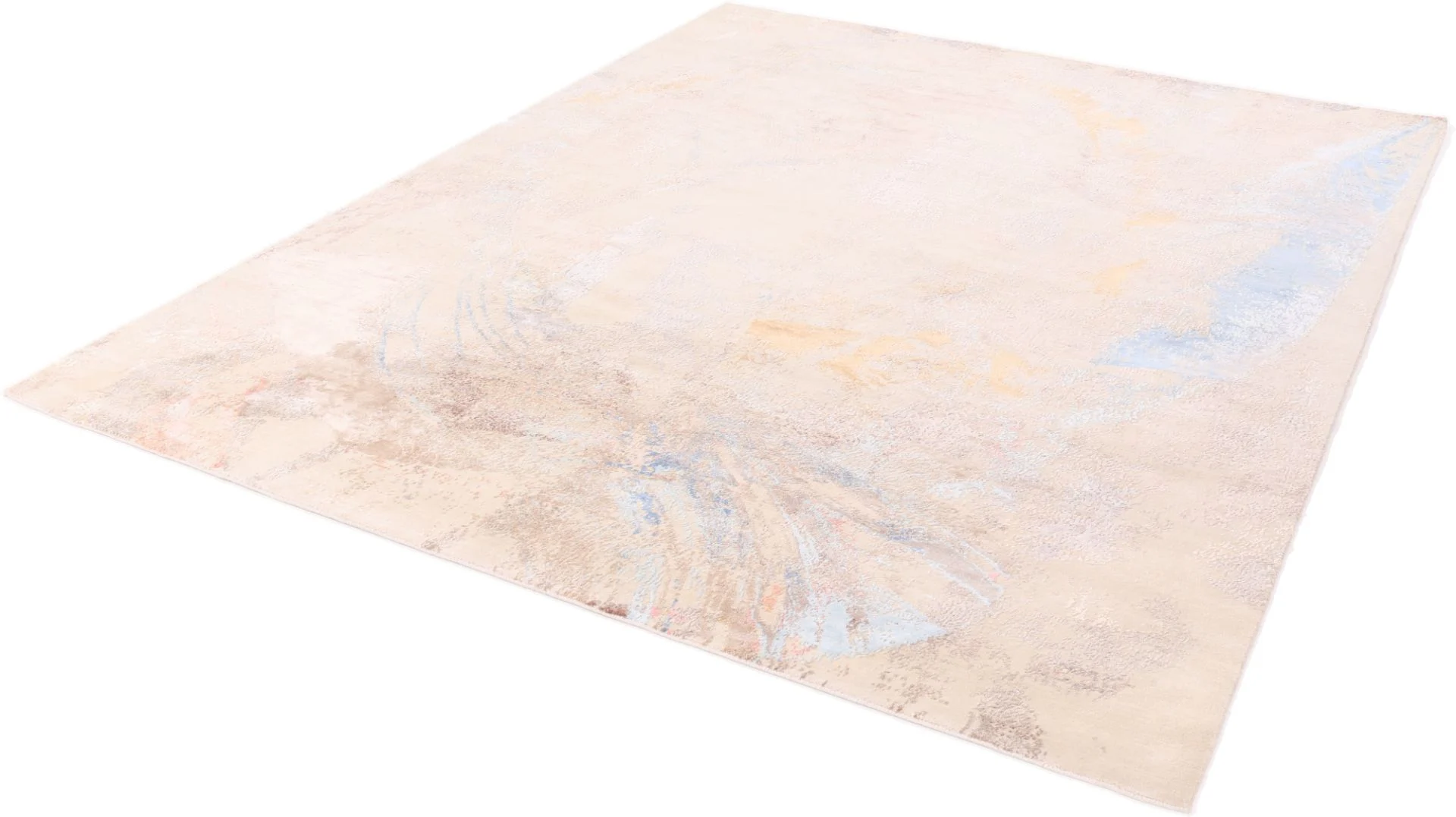 Indian Rug 305 × 247 cm, Wool & Silk, hand-knotted