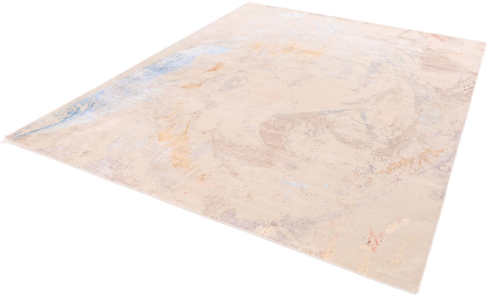 Indian Rug 305 × 247 cm, Wool & Silk, hand-knotted