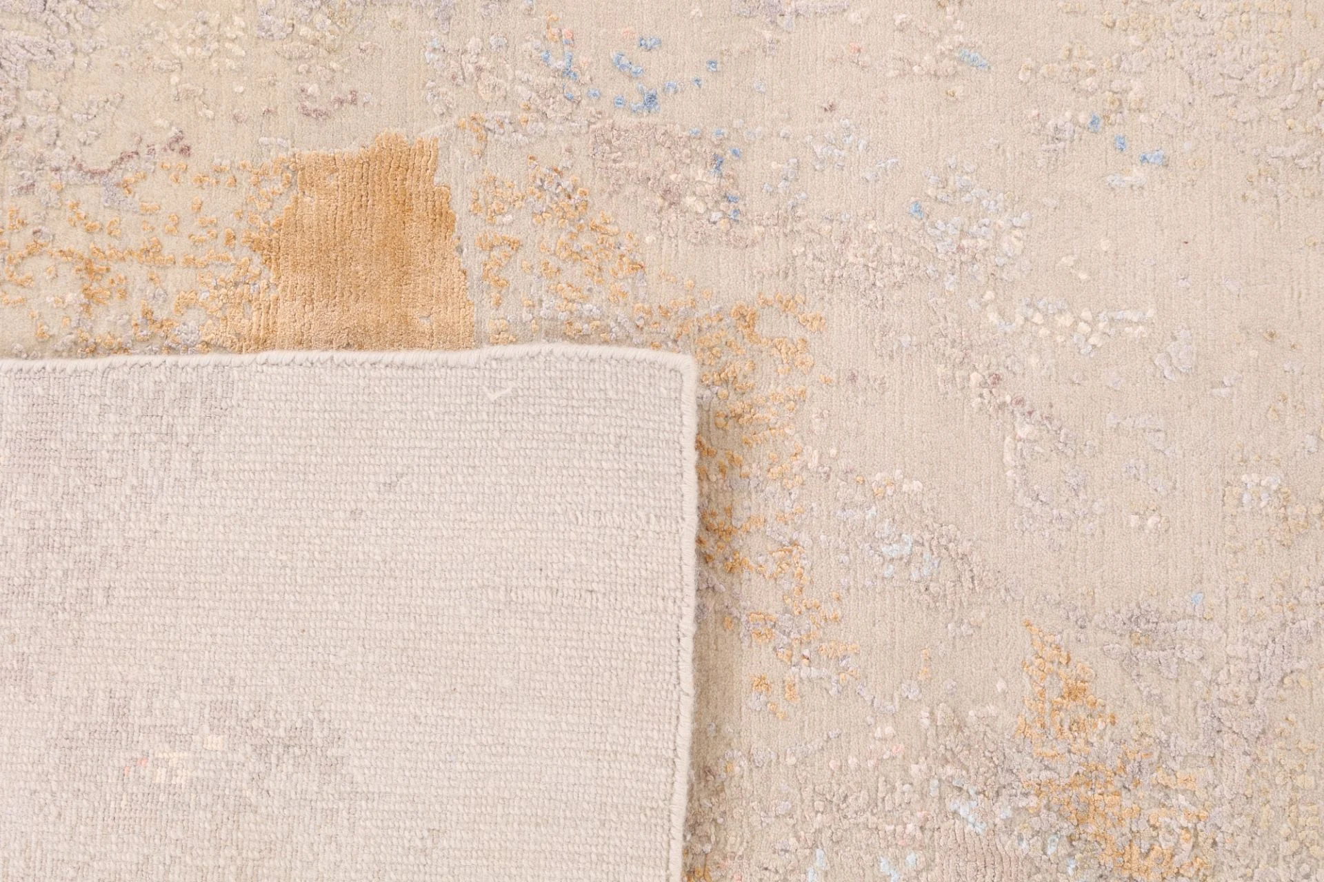 Indian Rug 305 × 247 cm, Wool & Silk, hand-knotted