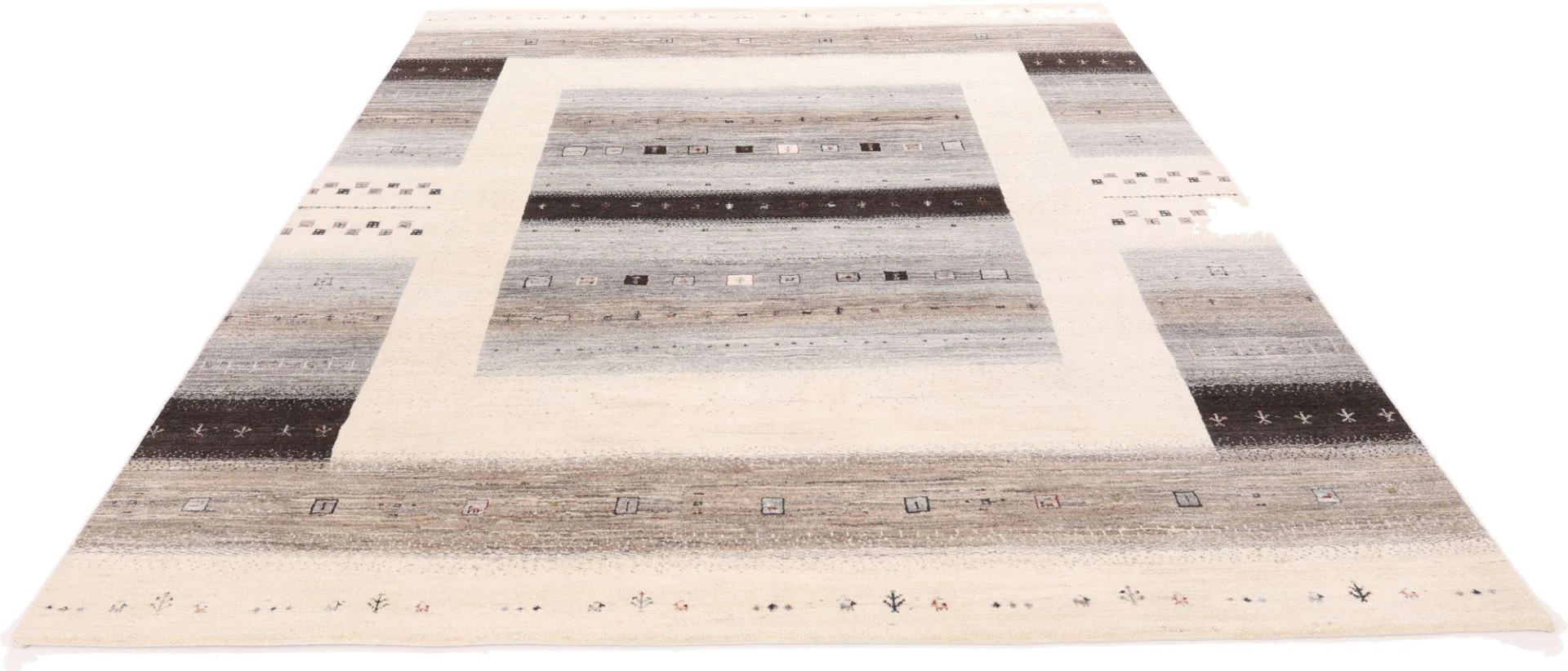 Loribaft Indian Rug 305 × 247 cm, Wool & Silk, hand-knotted