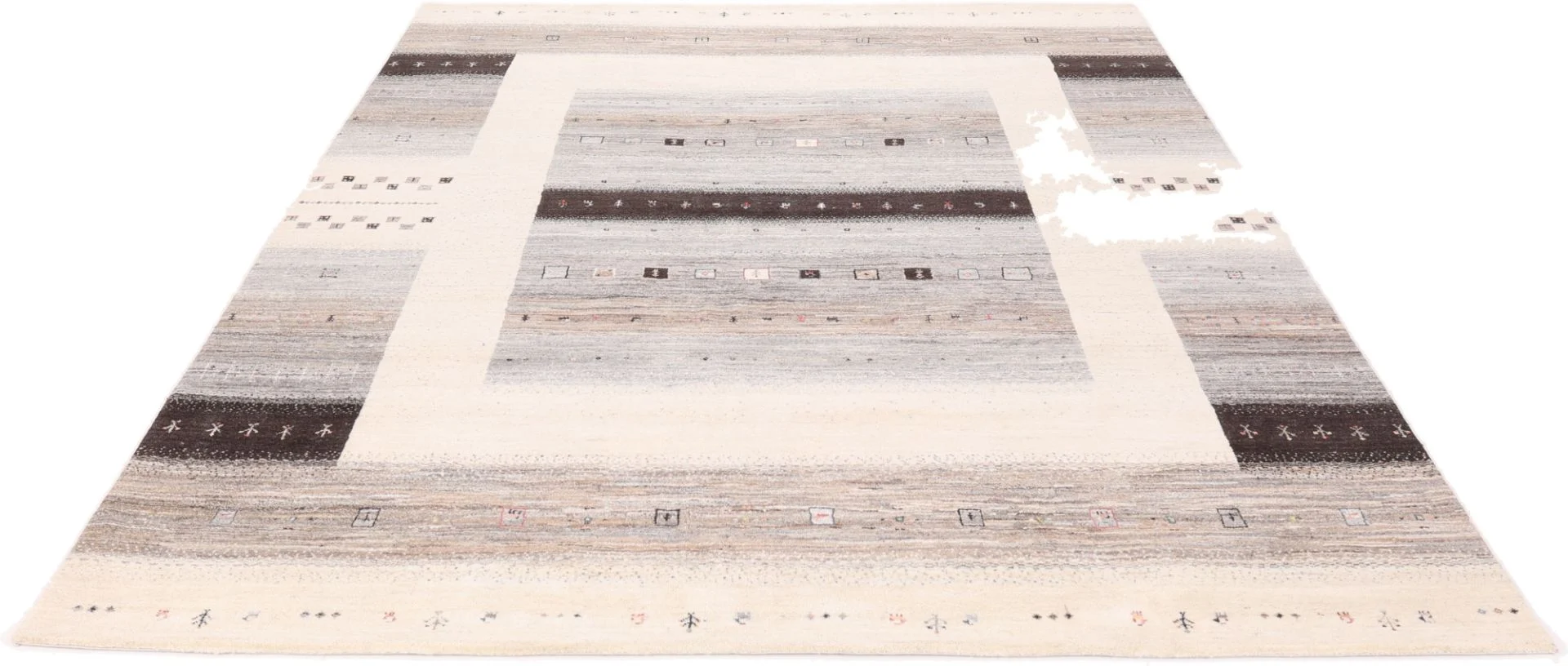 Loribaft Indian Rug 305 × 247 cm, Wool & Silk, hand-knotted
