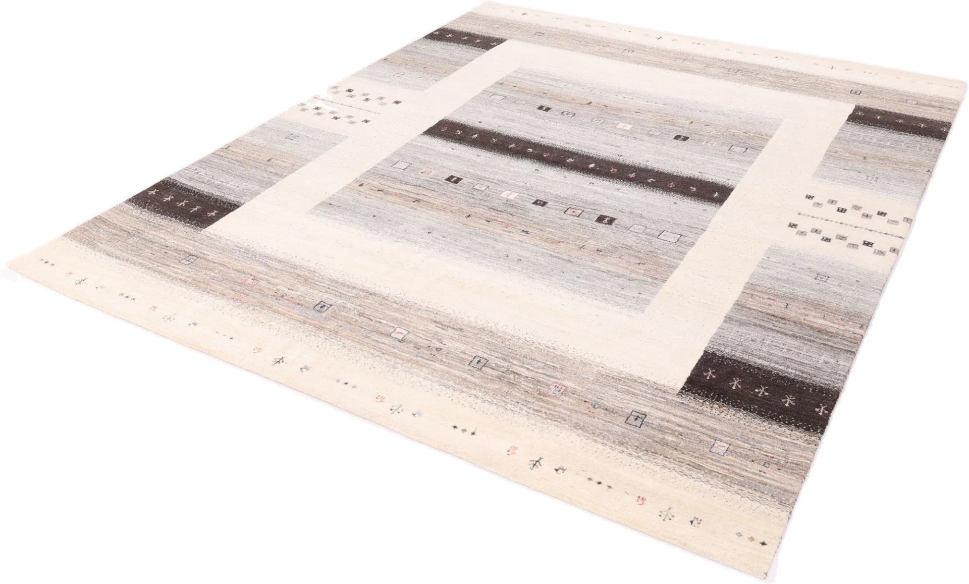 Loribaft Indian Rug 305 × 247 cm, Wool & Silk, hand-knotted