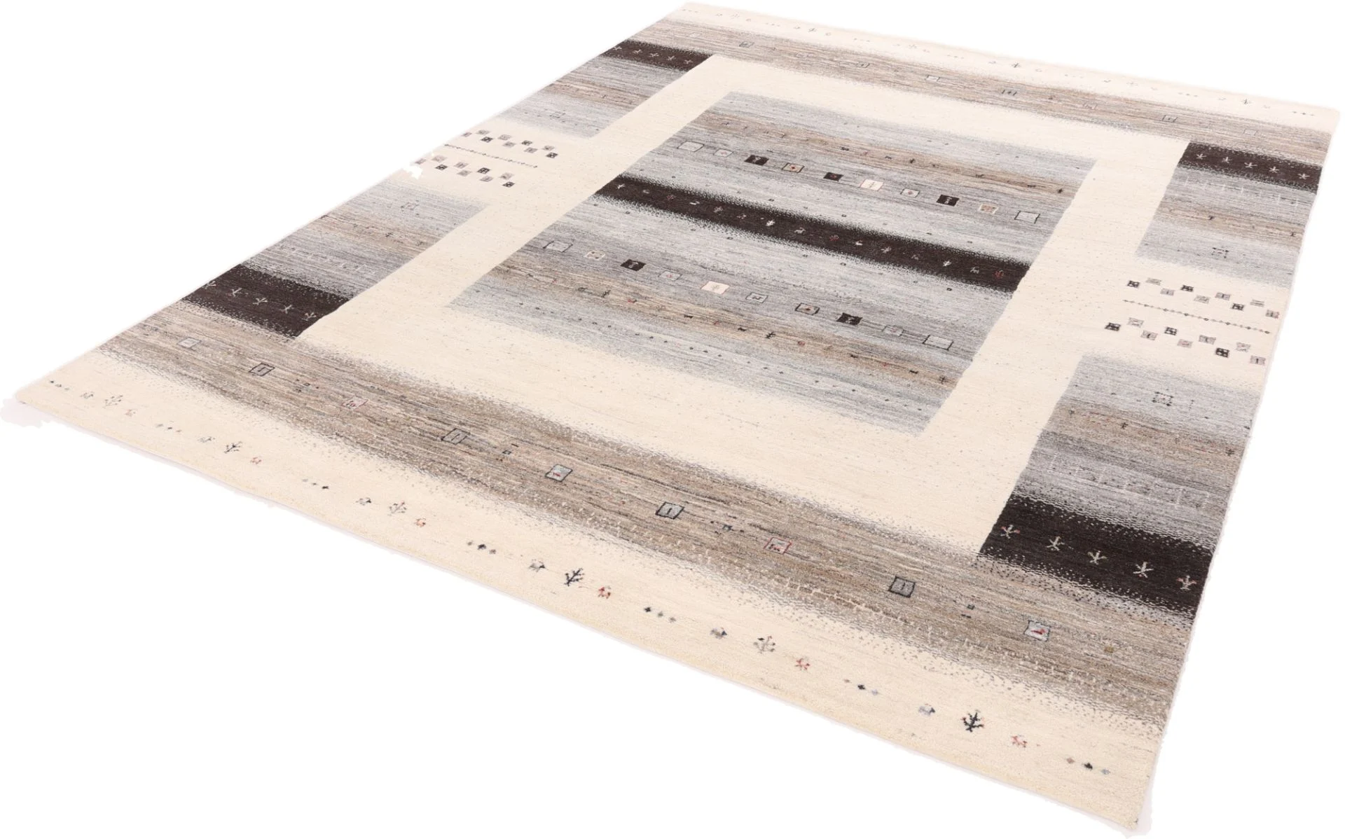Loribaft Indian Rug 305 × 247 cm, Wool & Silk, hand-knotted