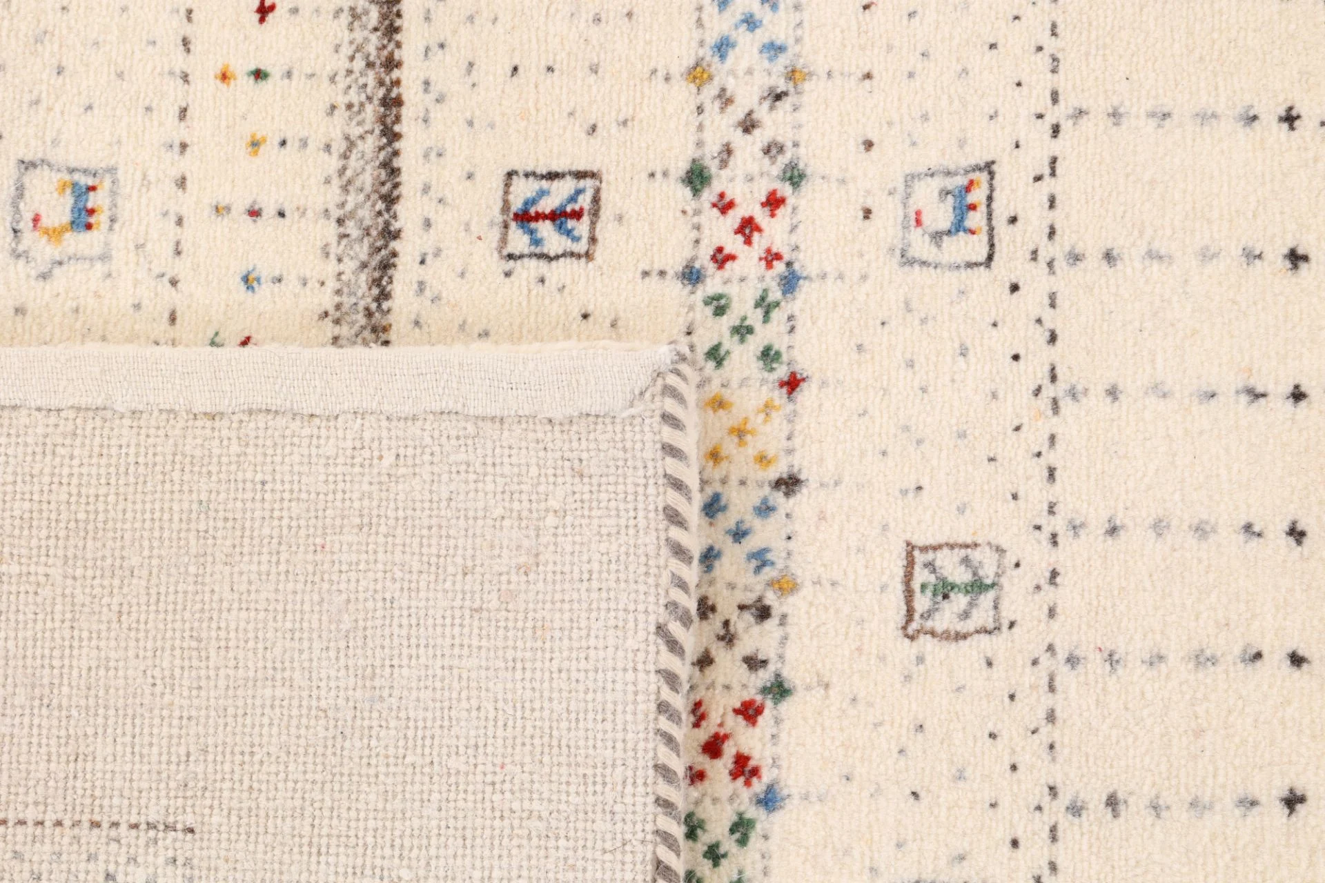 Hand-Knotted Wool & Silk Loribaft Indian Rug, 296 × 245 cm