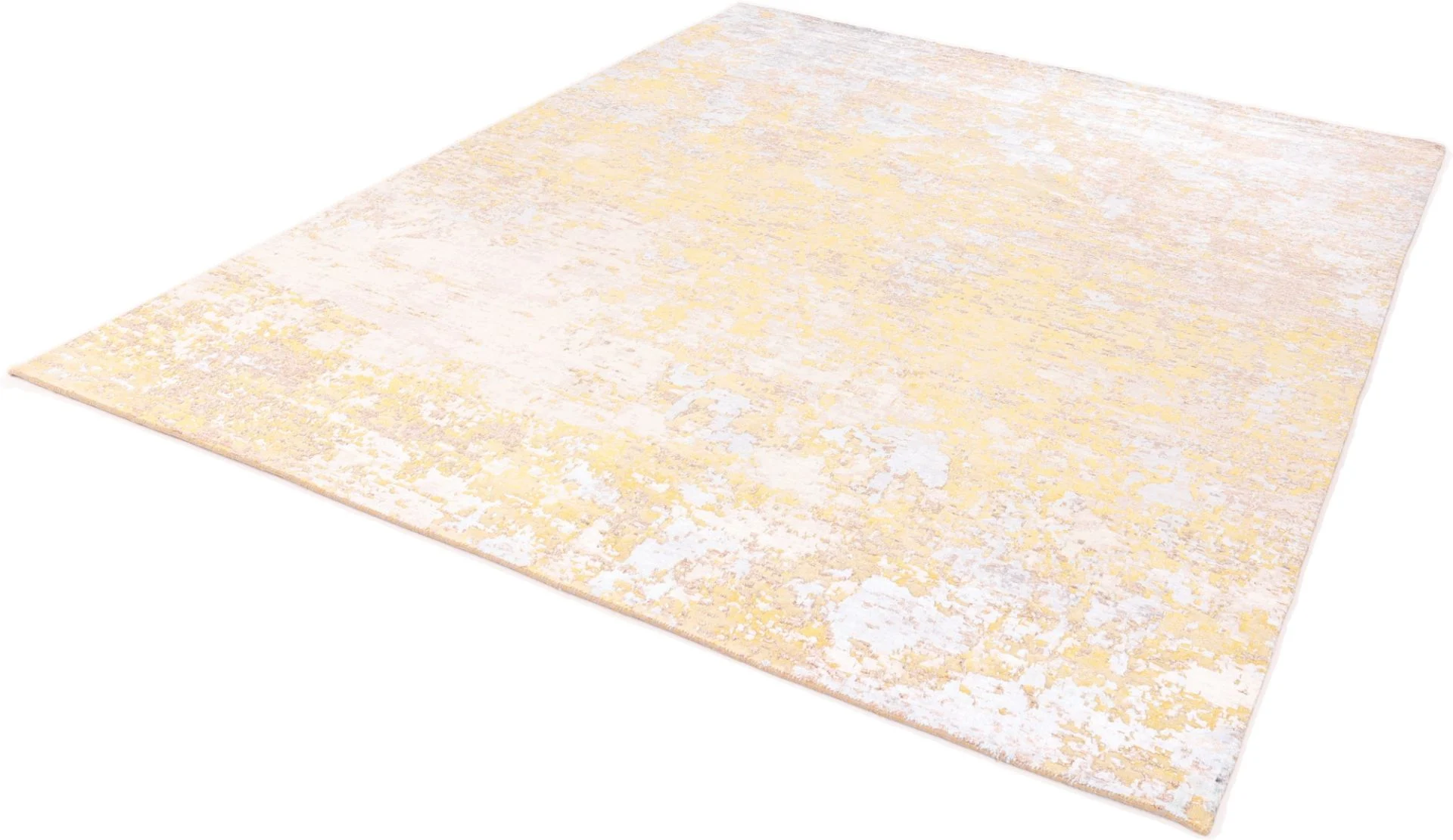Hand-Knotted Wool & Silk Indian Rug, 303 × 251 cm