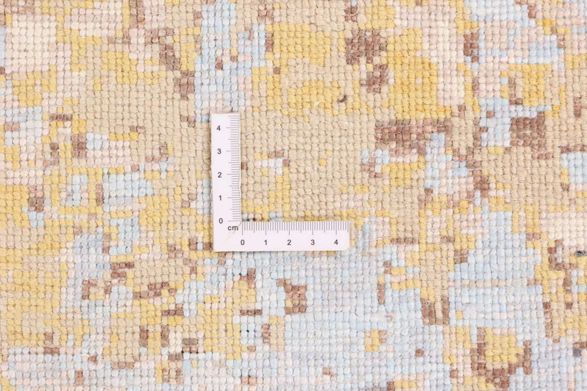 Hand-Knotted Wool & Silk Indian Rug, 303 × 251 cm