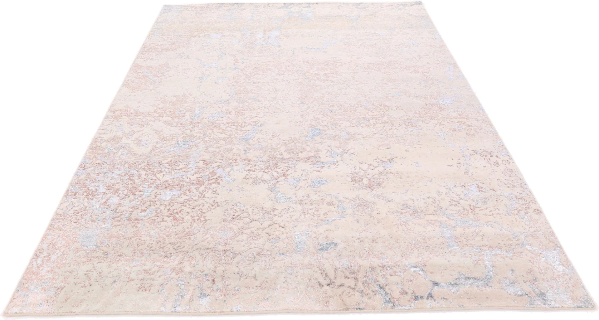 Indian Rug — hand-knotted, 301 × 205 cm, Wool & Silk