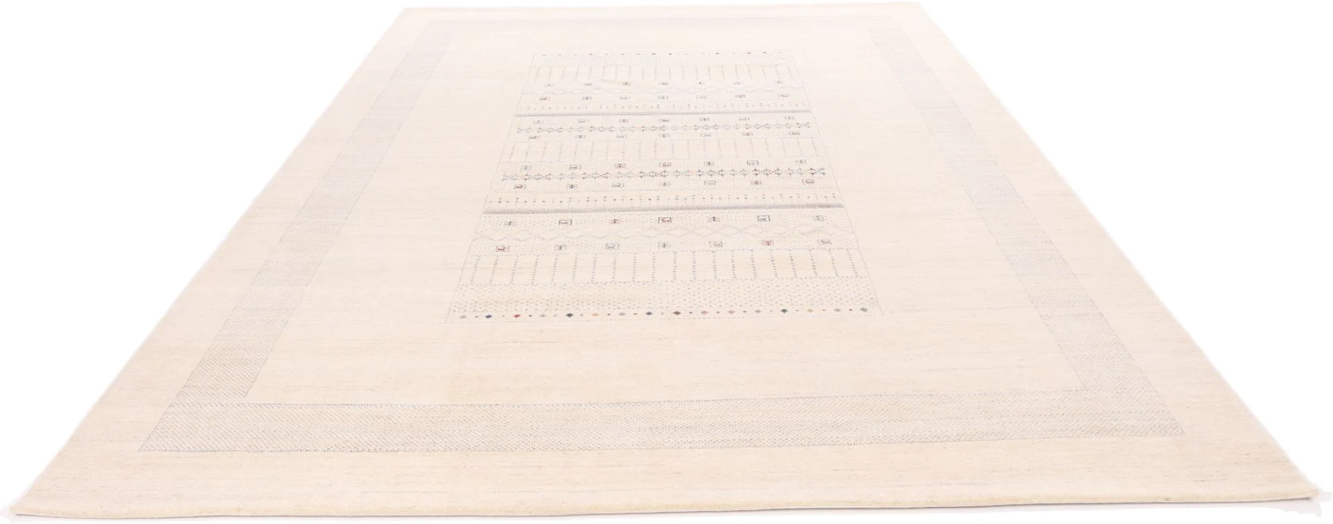 Loribaft Indian Rug — hand-knotted, 366 × 272 cm, Wool & Silk