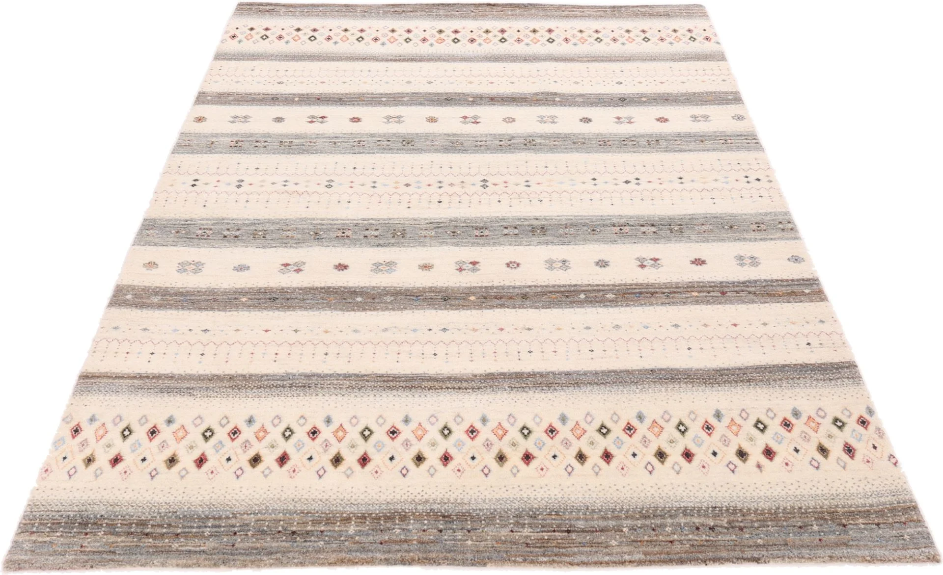 Loribaft Indian Rug — hand-knotted, 244 × 166 cm, Wool & Silk