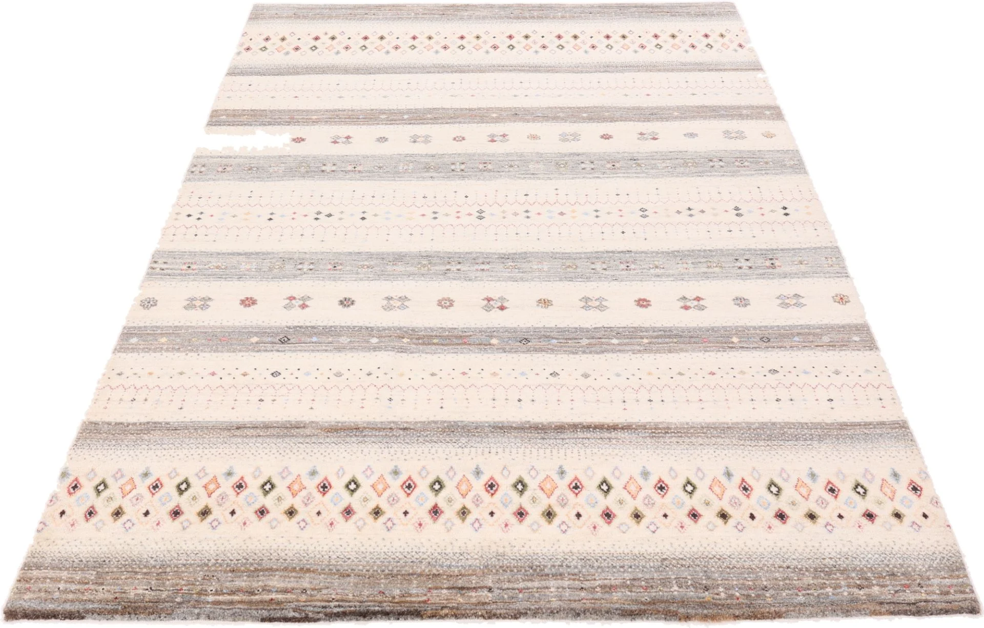 Loribaft Indian Rug — hand-knotted, 244 × 166 cm, Wool & Silk