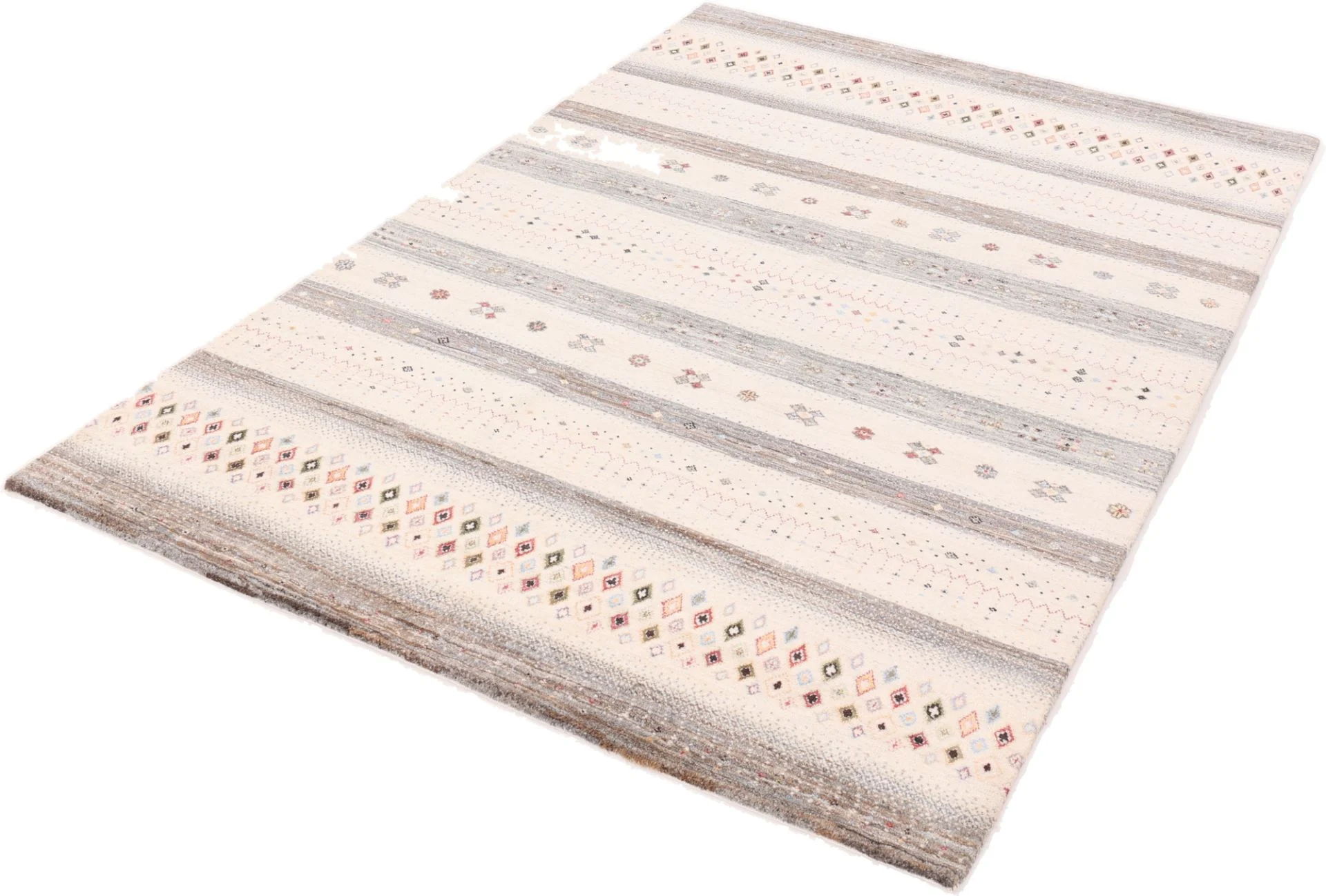 Loribaft Indian Rug — hand-knotted, 244 × 166 cm, Wool & Silk