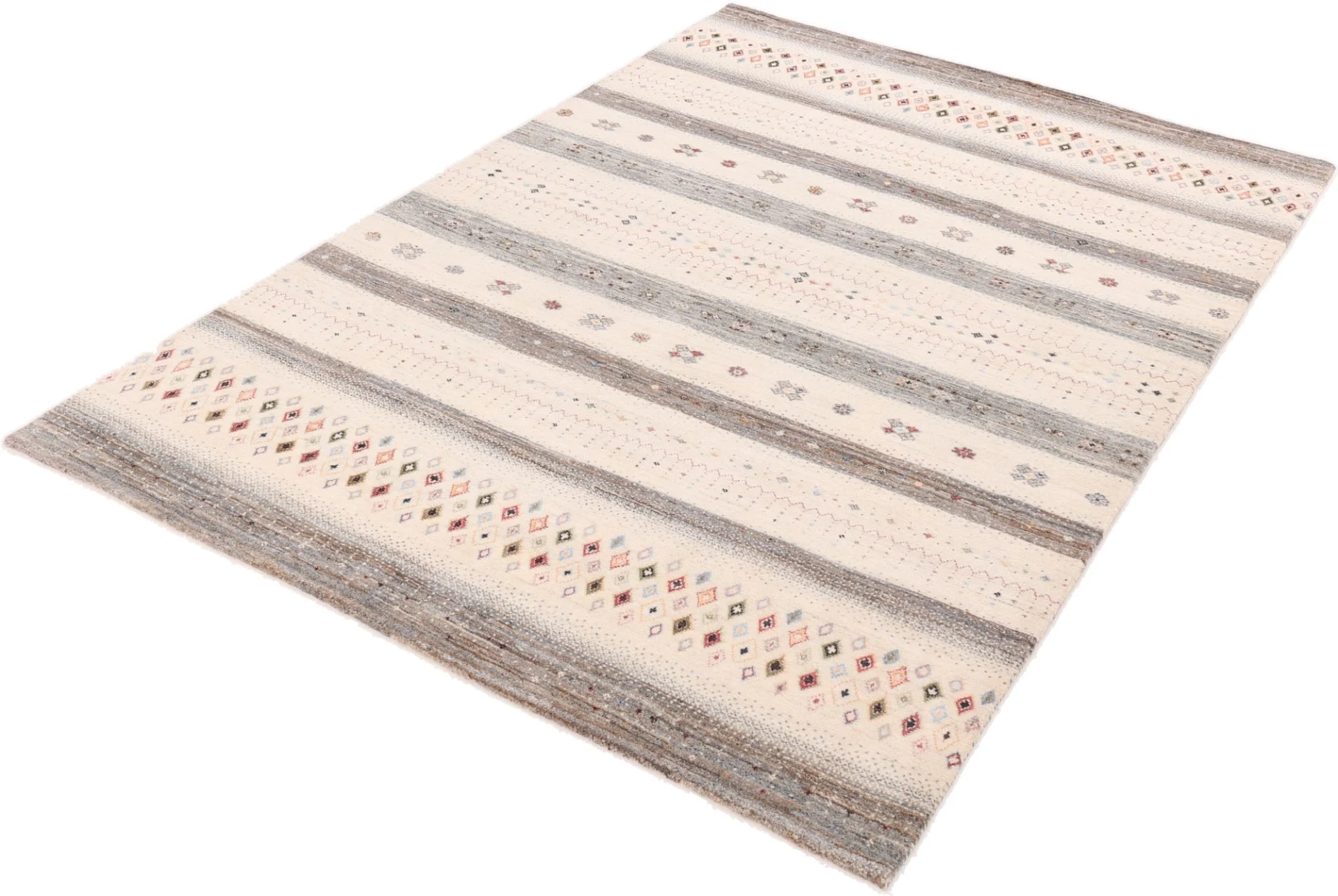 Loribaft Indian Rug — hand-knotted, 244 × 166 cm, Wool & Silk