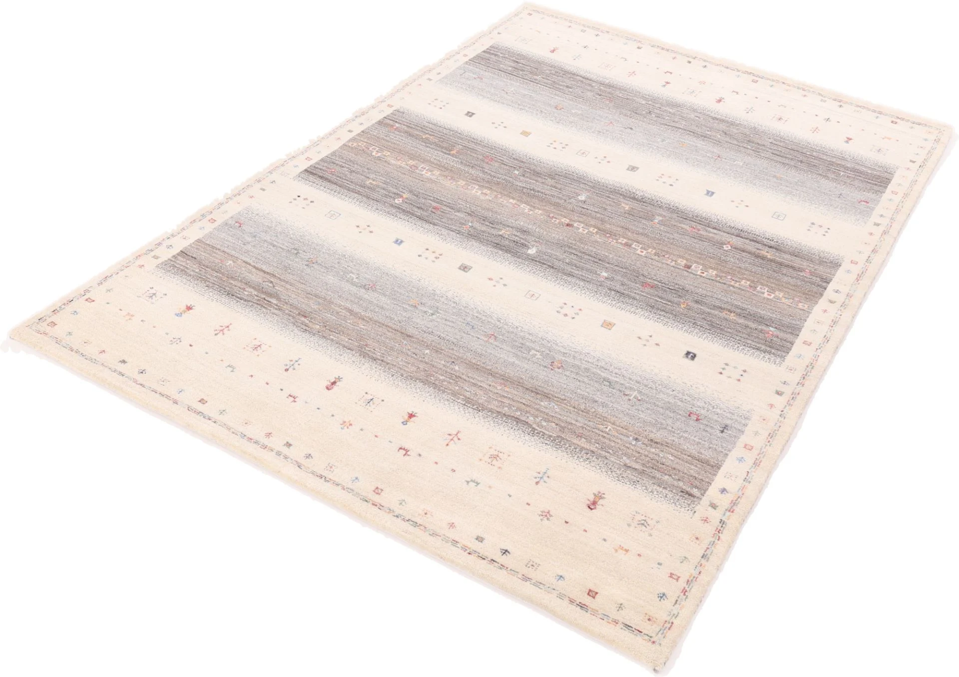 Loribaft Indian Rug — hand-knotted, 248 × 172 cm, Wool & Silk