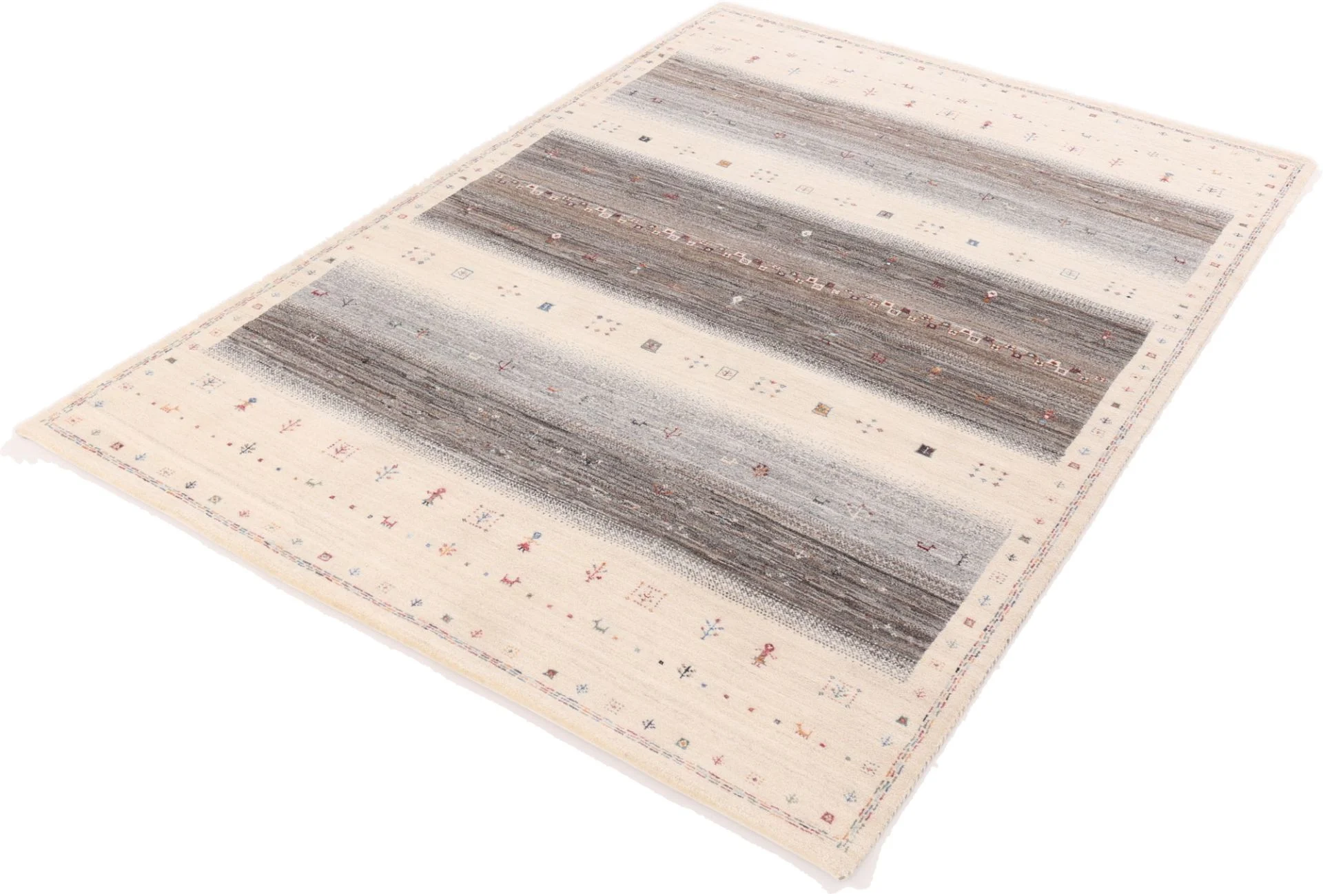 Loribaft Indian Rug — hand-knotted, 248 × 172 cm, Wool & Silk
