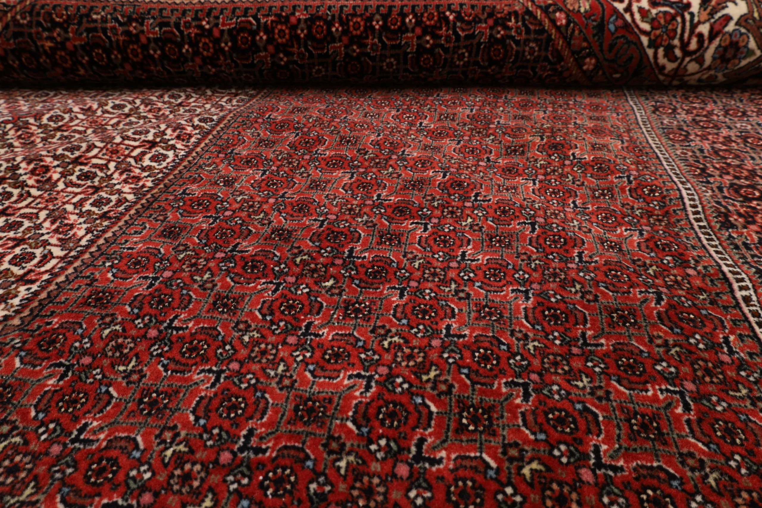 Bijar Persian Rug — hand-knotted, 308 × 212 cm, Wool & Silk