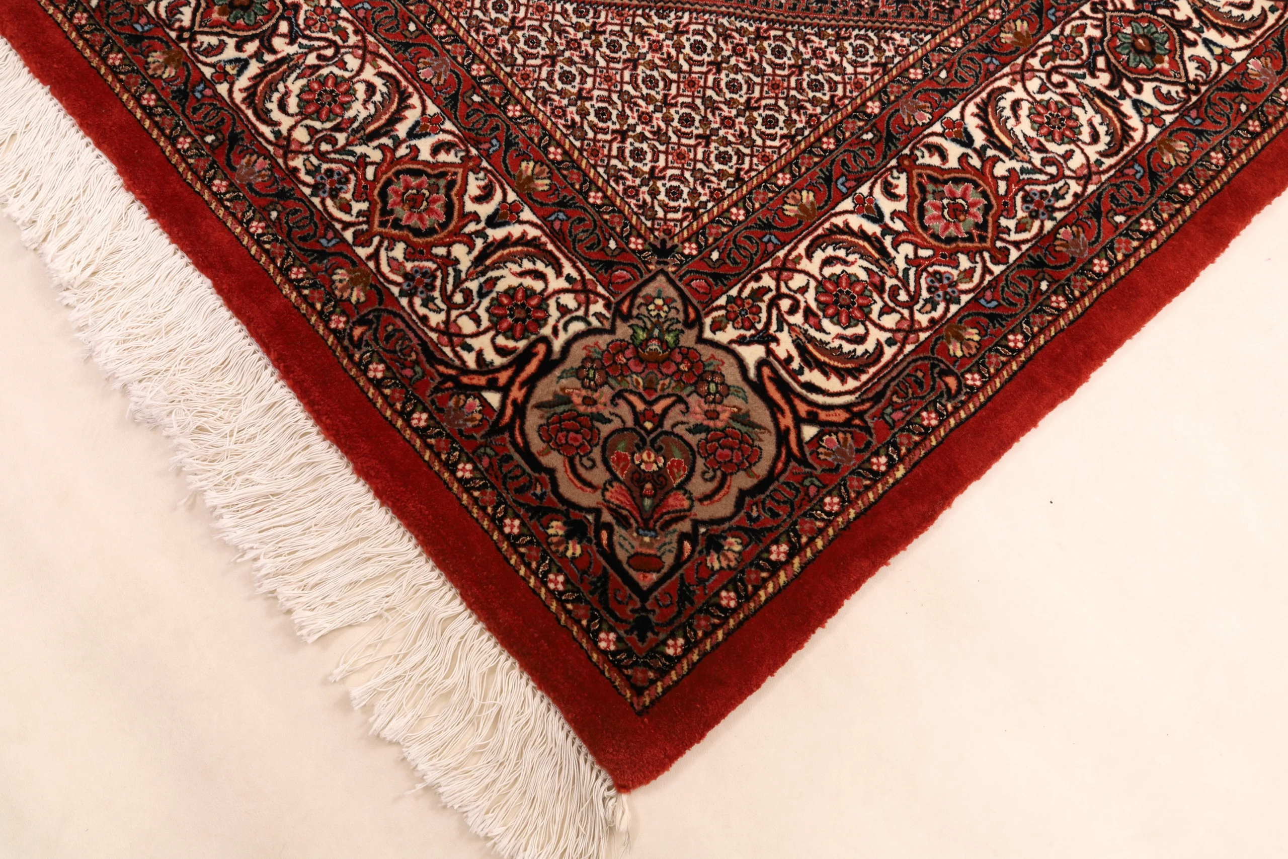 Bijar Persian Rug — hand-knotted, 308 × 212 cm, Wool & Silk