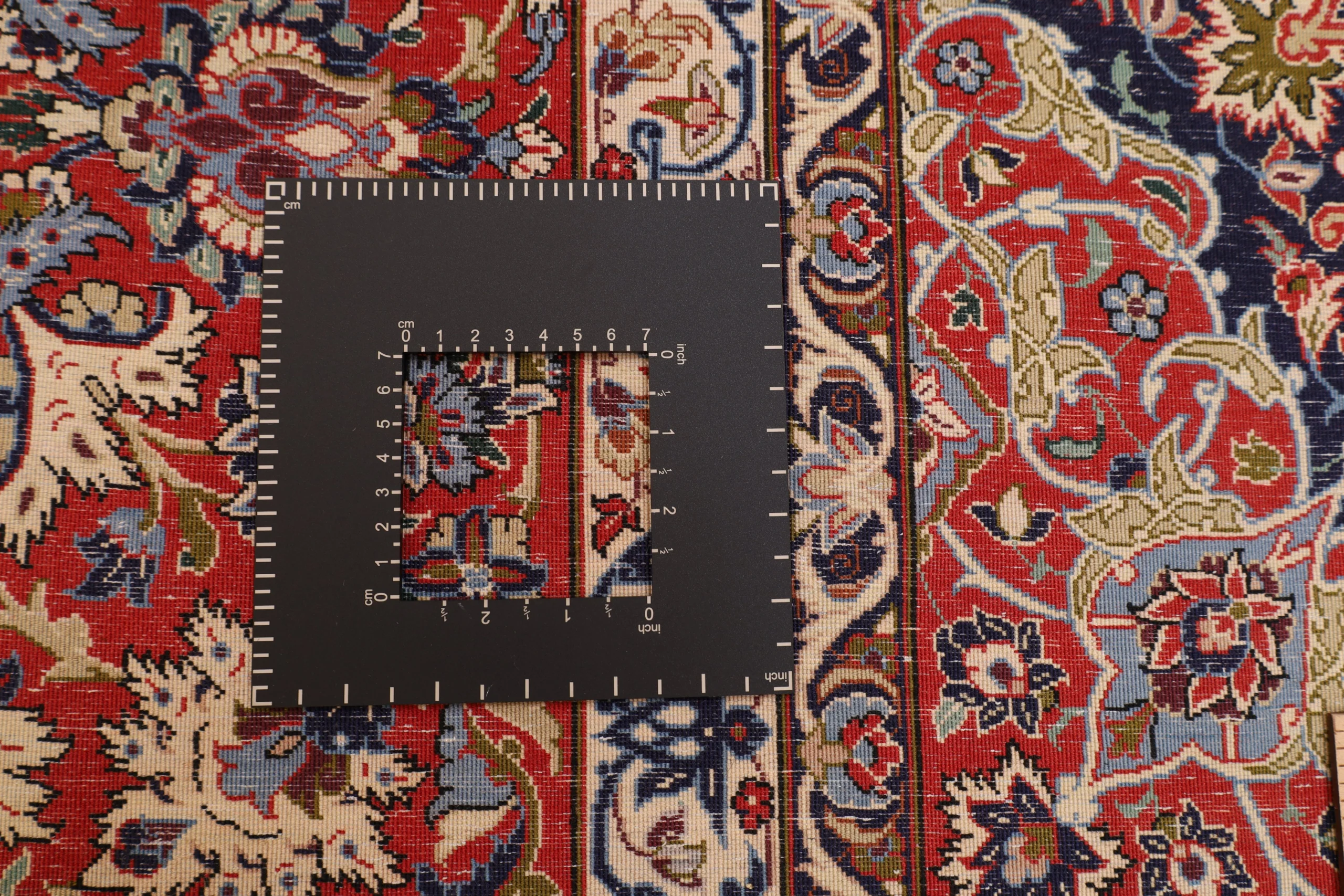 Hand-Knotted Wool & Silk Isfahan Persian Rug, 298 × 198 cm