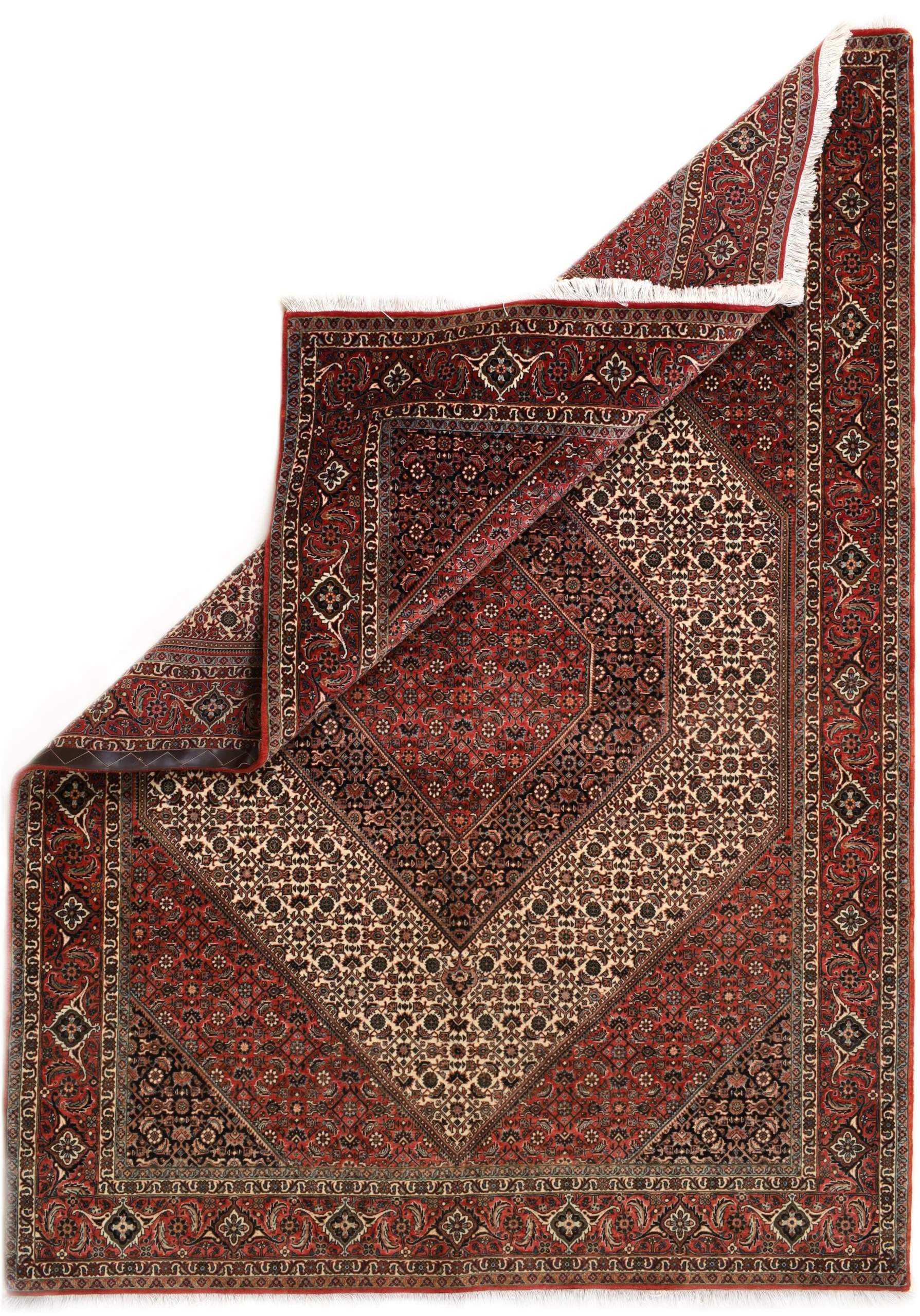 Hand-Knotted Wool Bijar Persian Rug, 237 × 169 cm