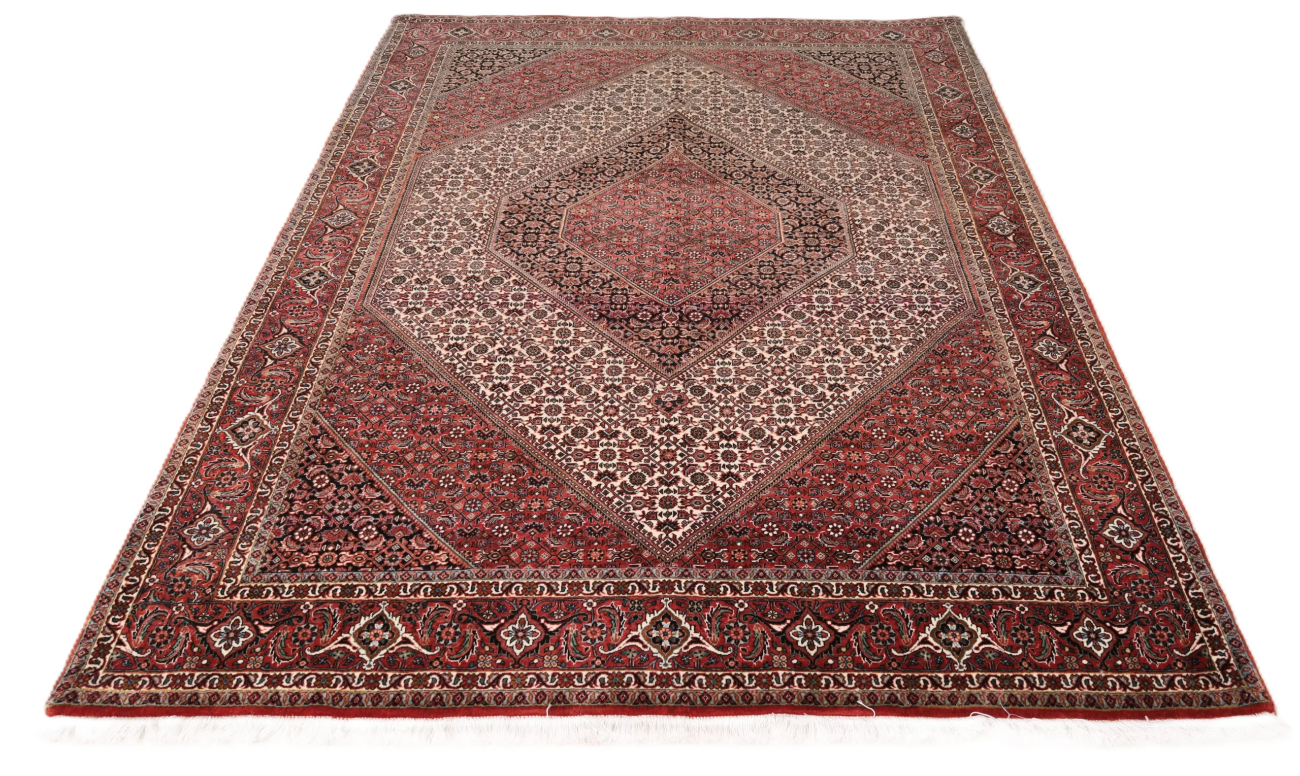 Hand-Knotted Wool Bijar Persian Rug, 237 × 169 cm
