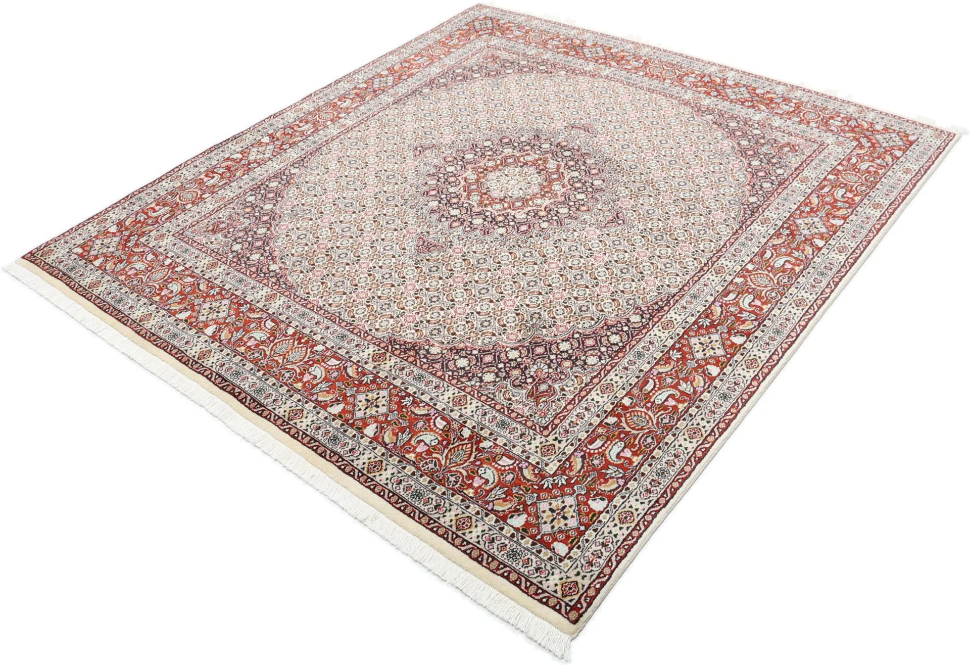 Moud Persian Rug 195 × 207 cm, Wool, hand-knotted