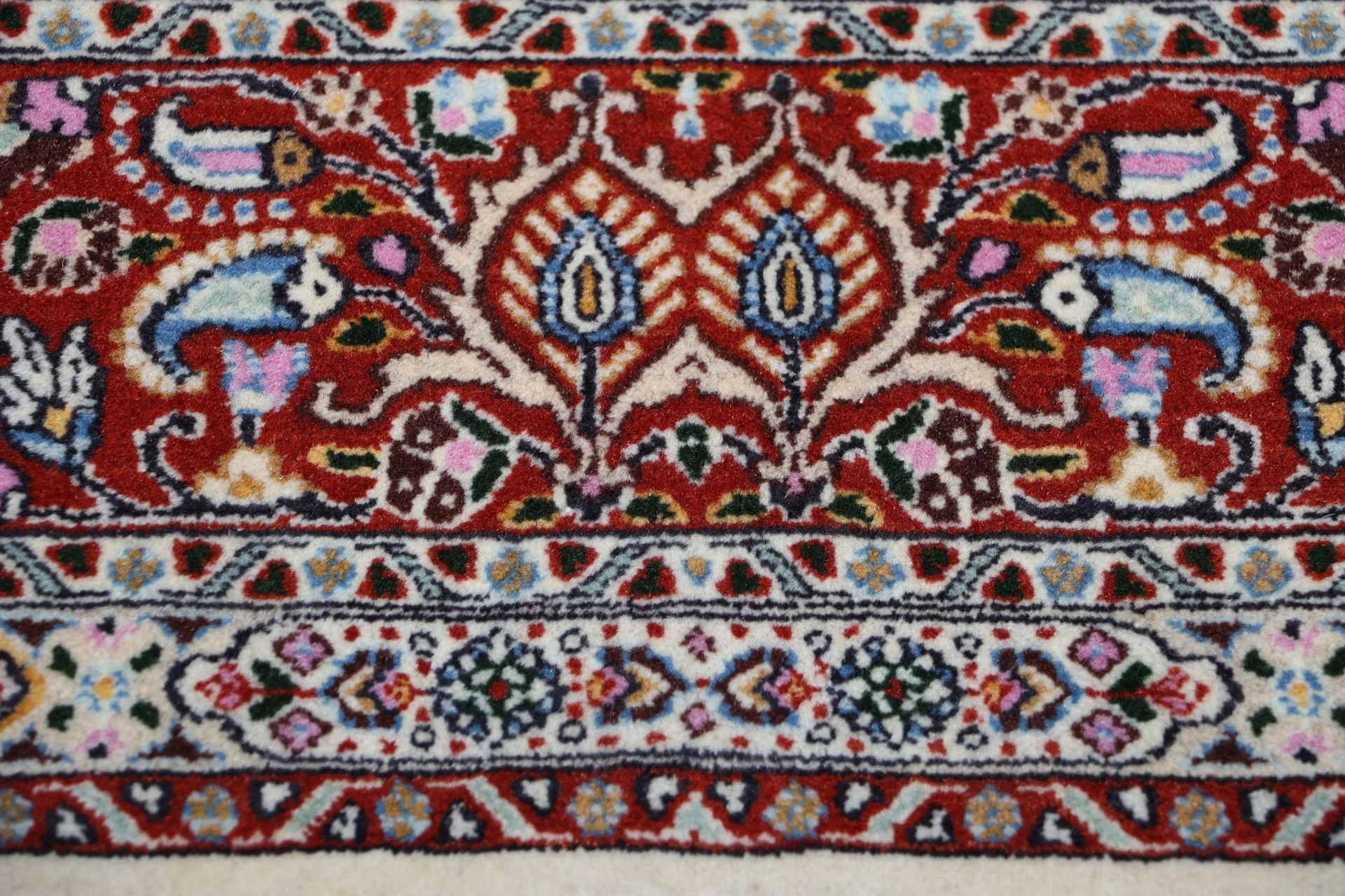 Moud Persian Rug 195 × 207 cm, Wool, hand-knotted