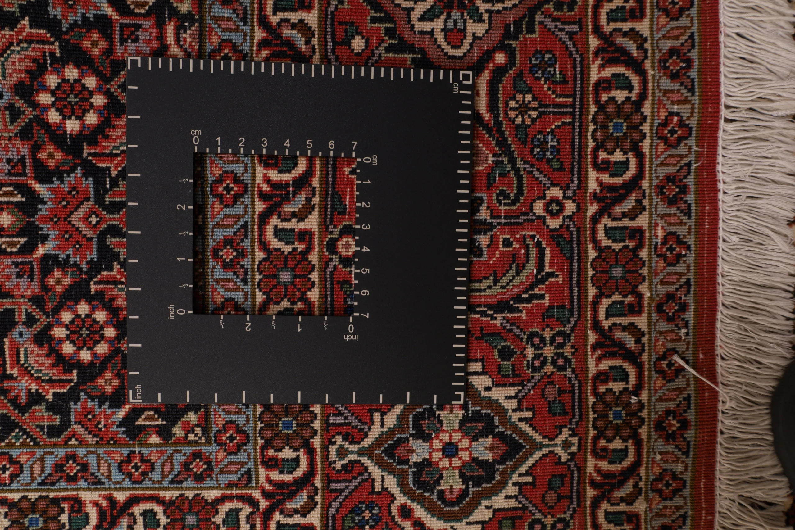 Hand-Knotted Wool Bijar Persian Rug, 237 × 169 cm