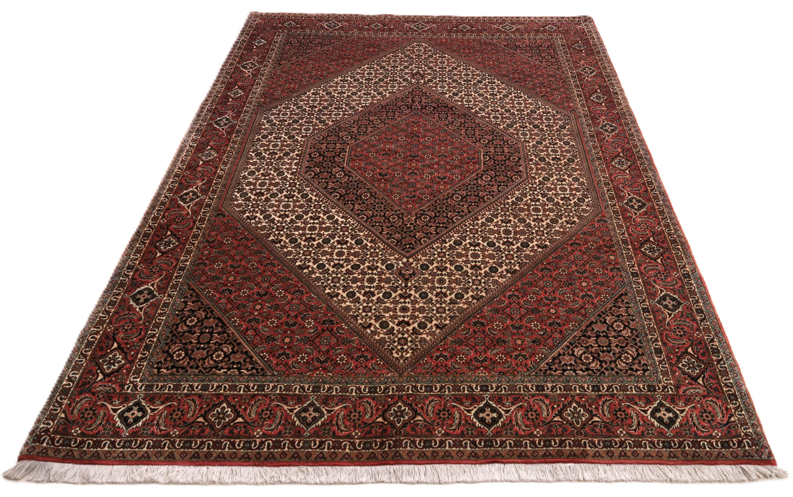 Hand-Knotted Wool Bijar Persian Rug, 237 × 169 cm