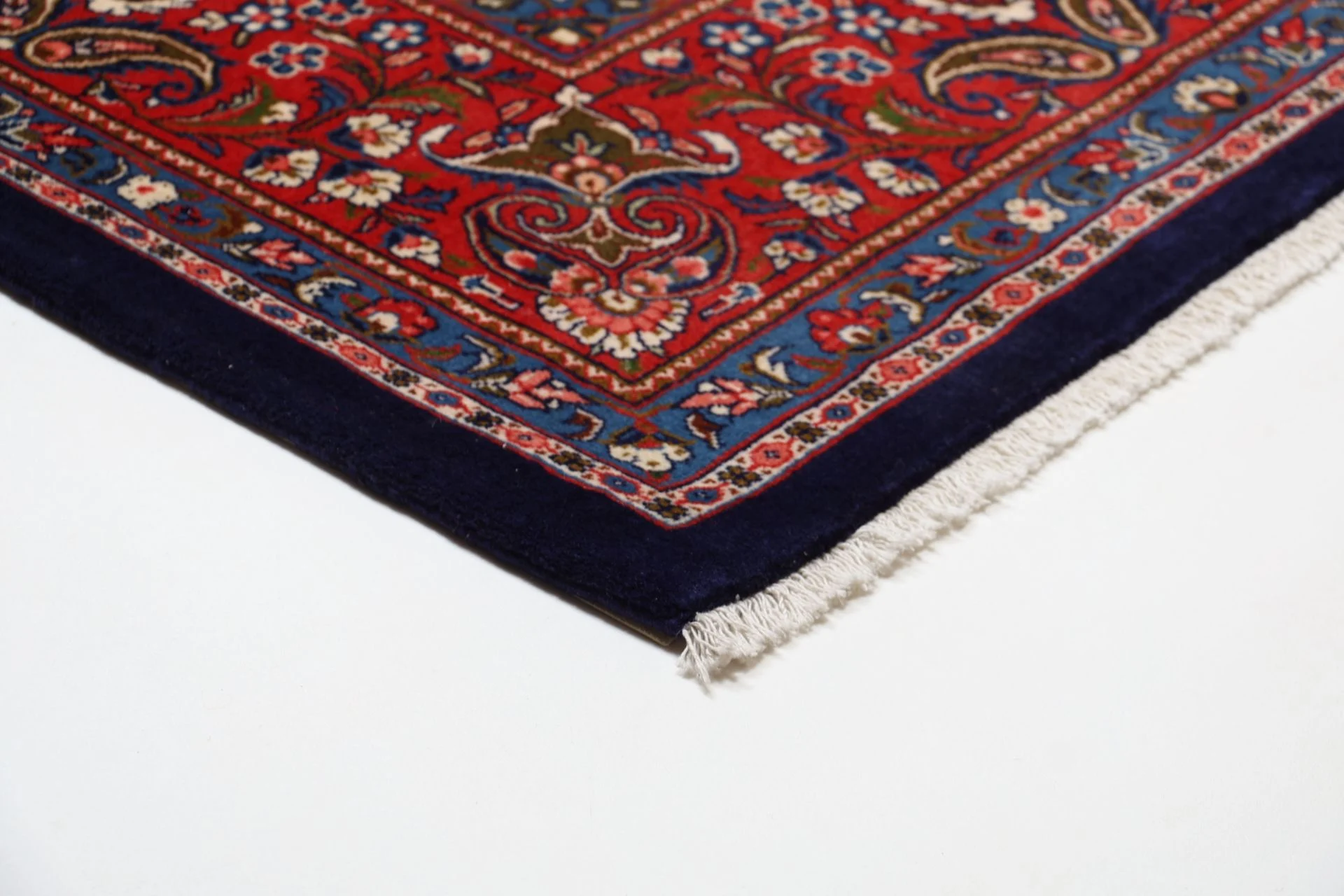Hand-Knotted Wool Sarouk Persian Rug, 218 × 310 cm