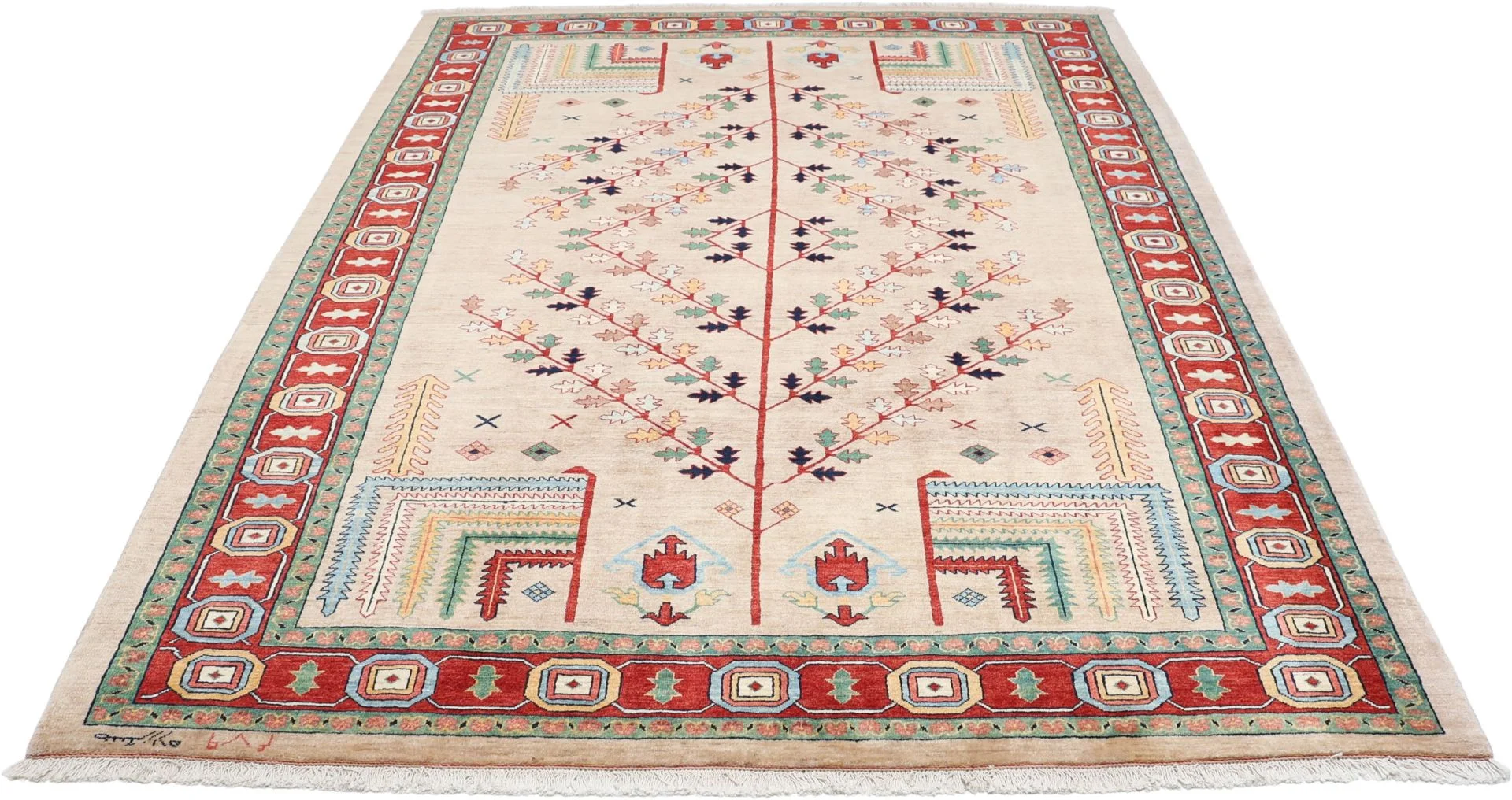 perserteppich-heriz-230-x-292-cm-schurwolle-handgeknupft-6 Hand-Knotted Wool Heriz Persian Rug, 230 × 292 cm