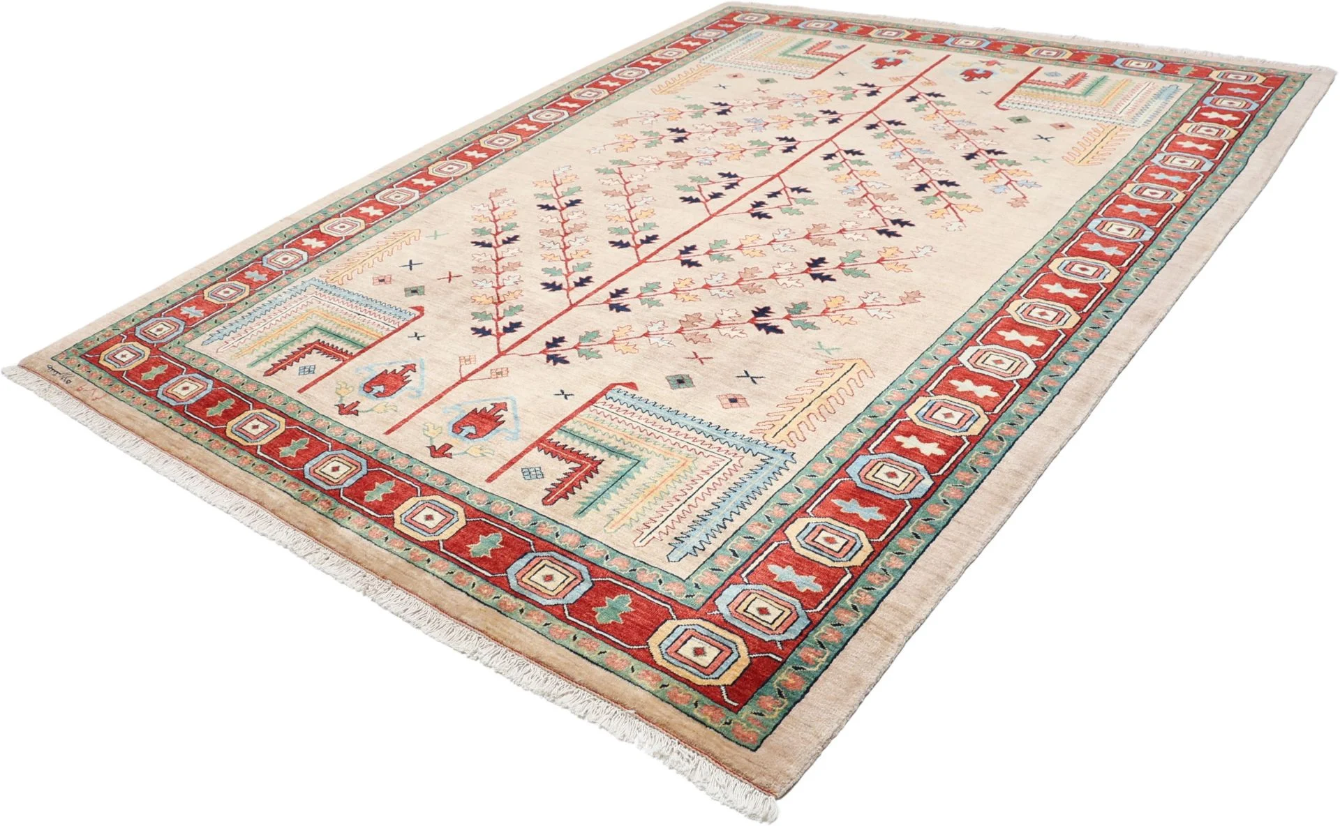 perserteppich-heriz-230-x-292-cm-schurwolle-handgeknupft-8 Hand-Knotted Wool Heriz Persian Rug, 230 × 292 cm