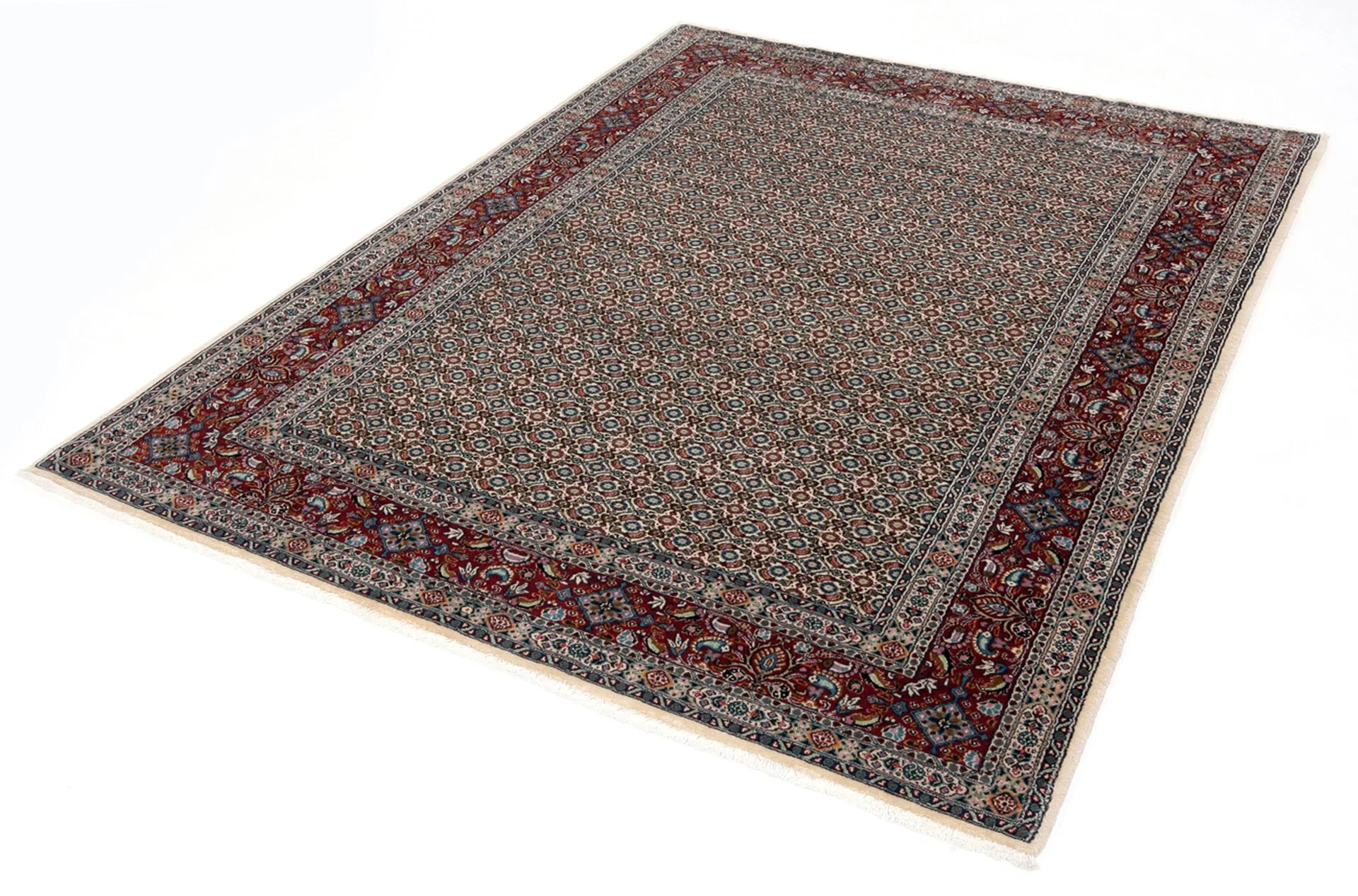 Moud Persian Rug 175 × 240 cm, Wool, hand-knotted