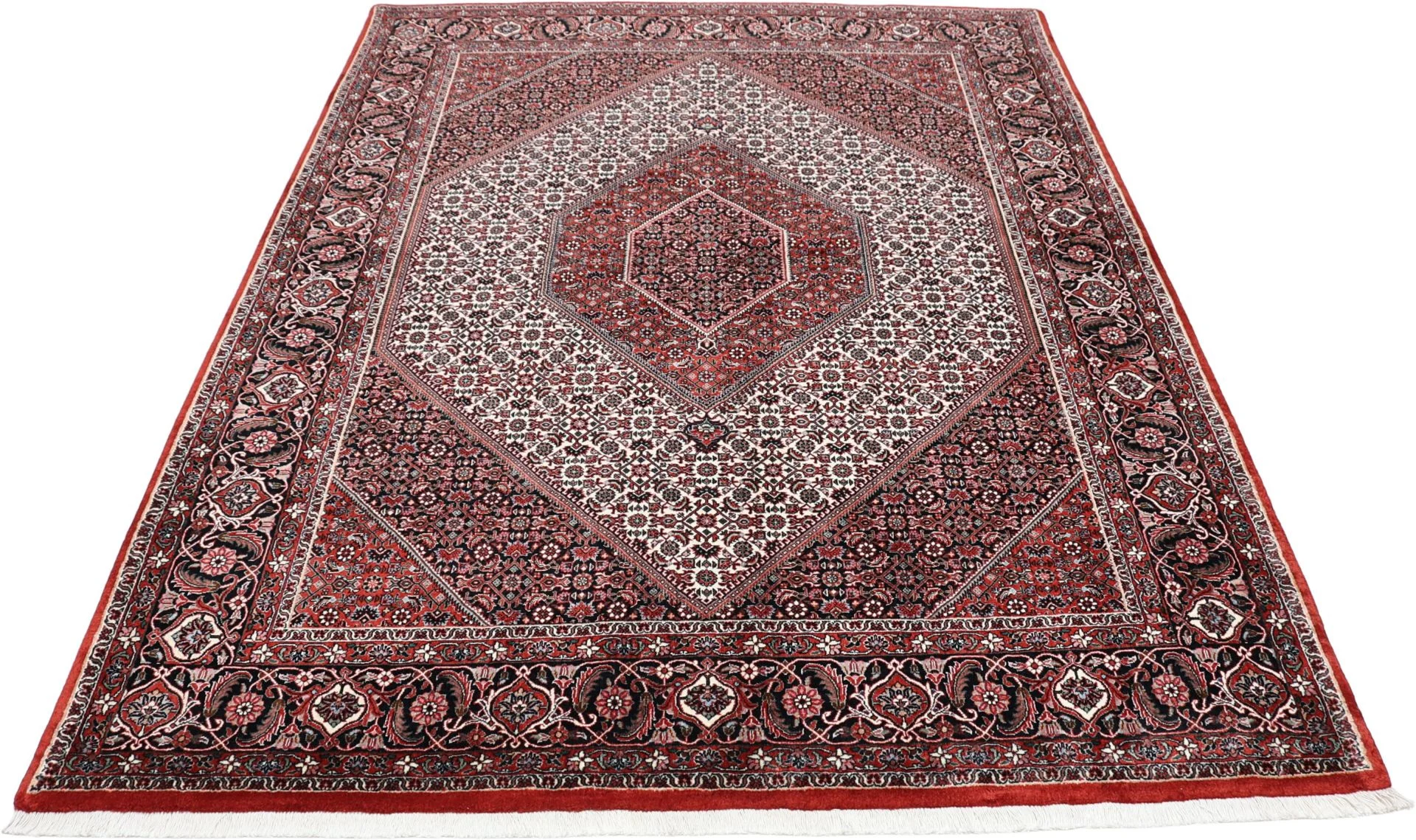 Bijar Persian Rug — hand-knotted, 173 × 230 cm, Wool & Silk