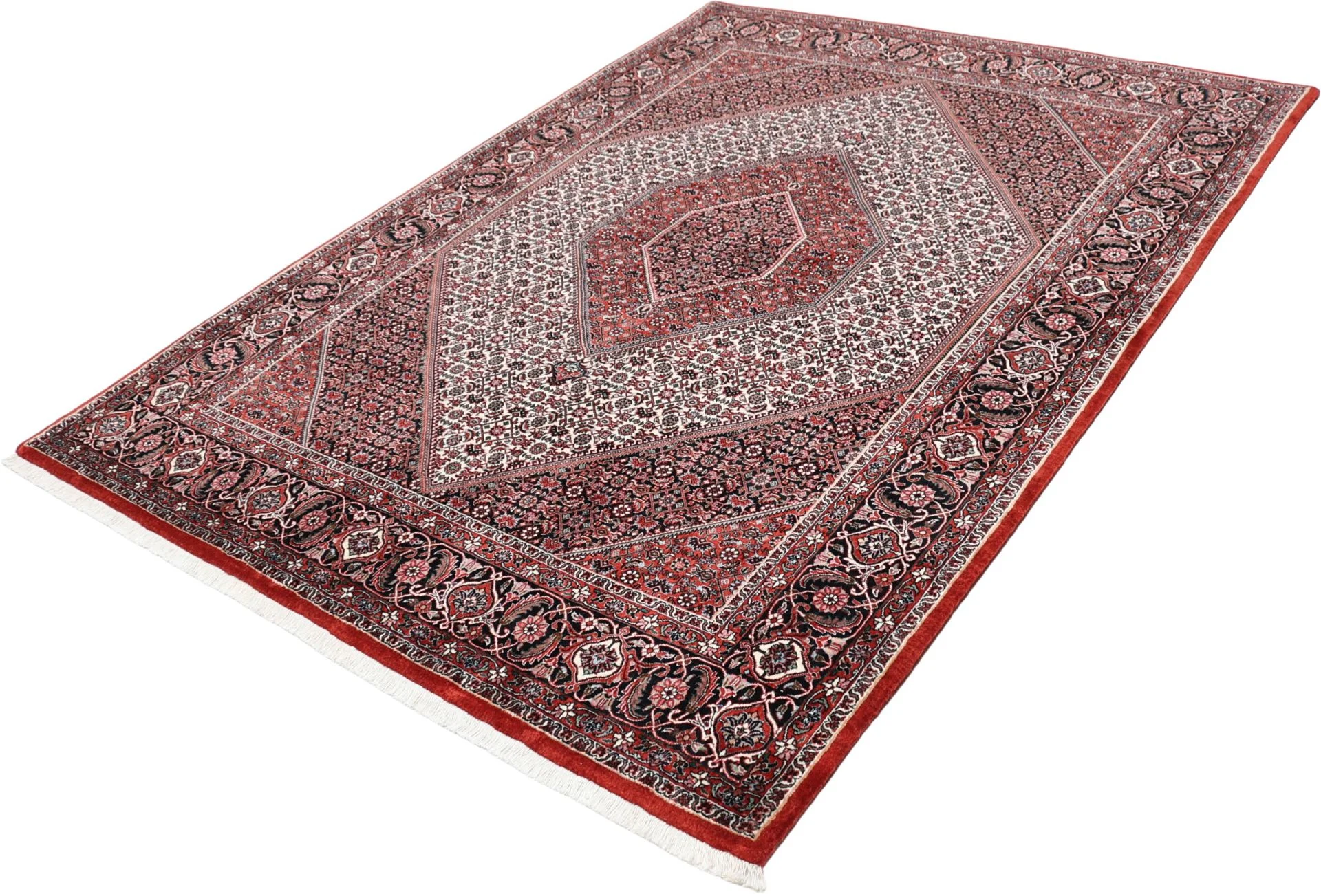 Bijar Persian Rug — hand-knotted, 173 × 230 cm, Wool & Silk