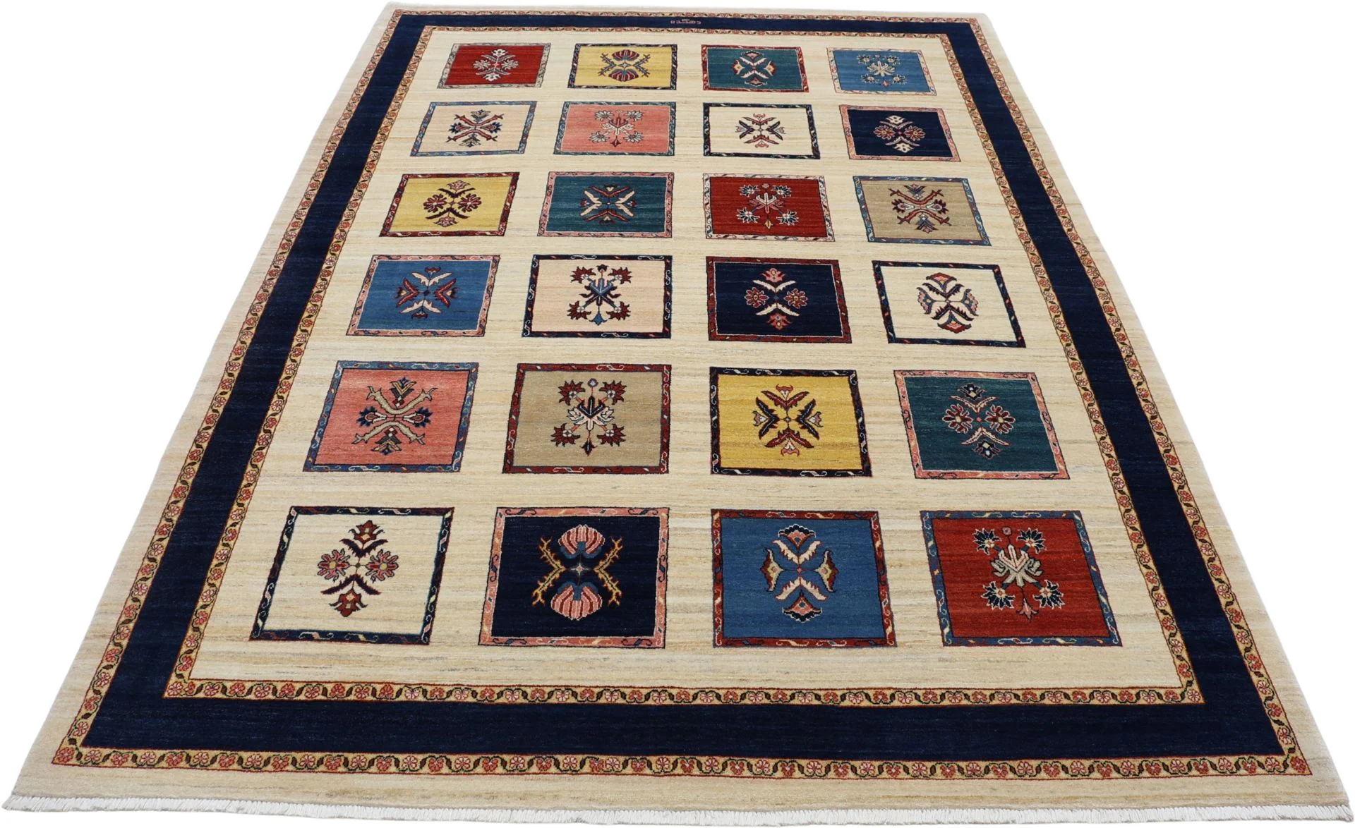 Hand-Knotted Wool Loribaft Persian Rug, 215 × 302 cm